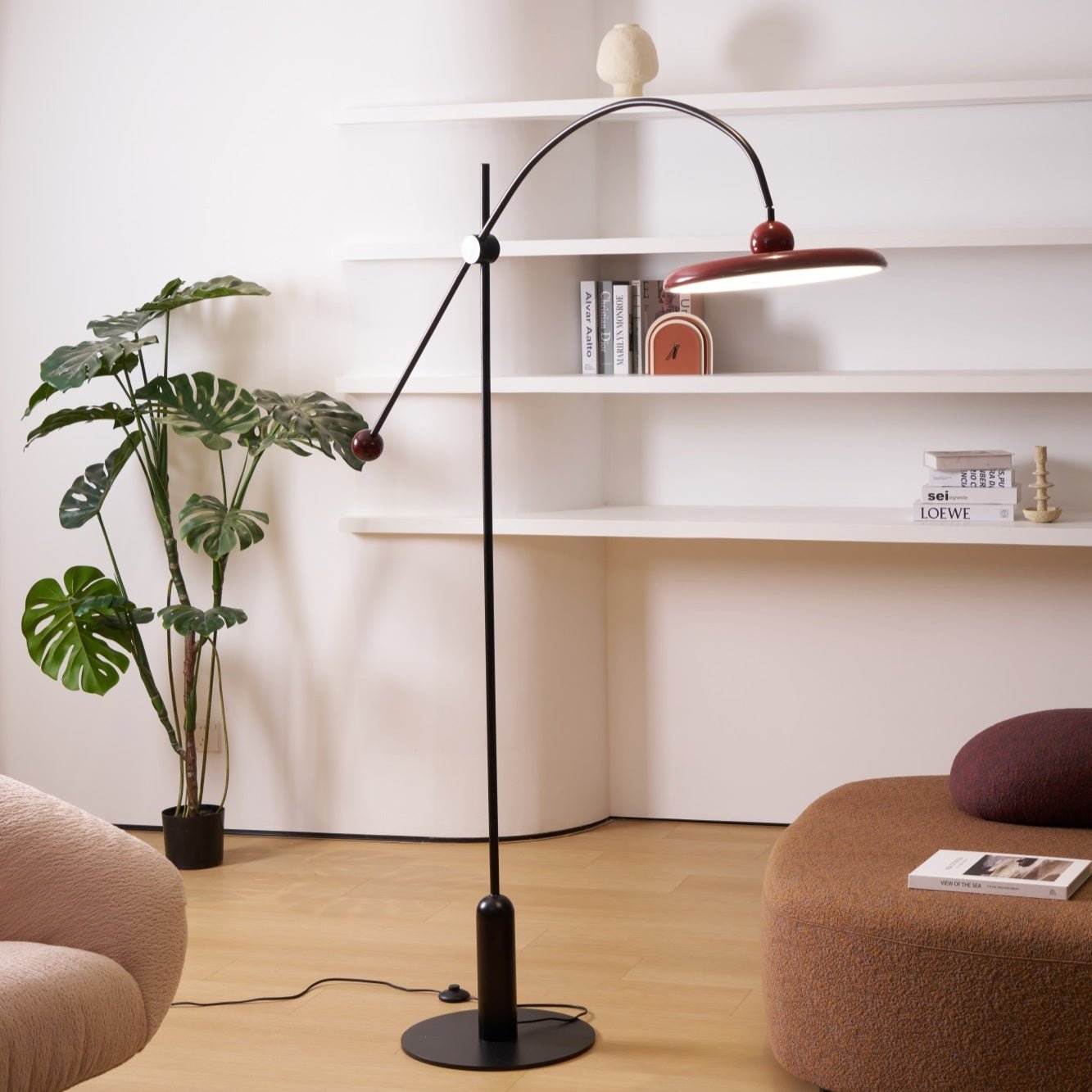 Arc Modern Floor Lamp-Neutral Decor
