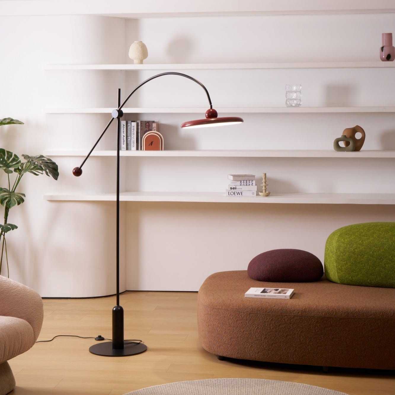 Arc Modern Floor Lamp-Neutral Decor