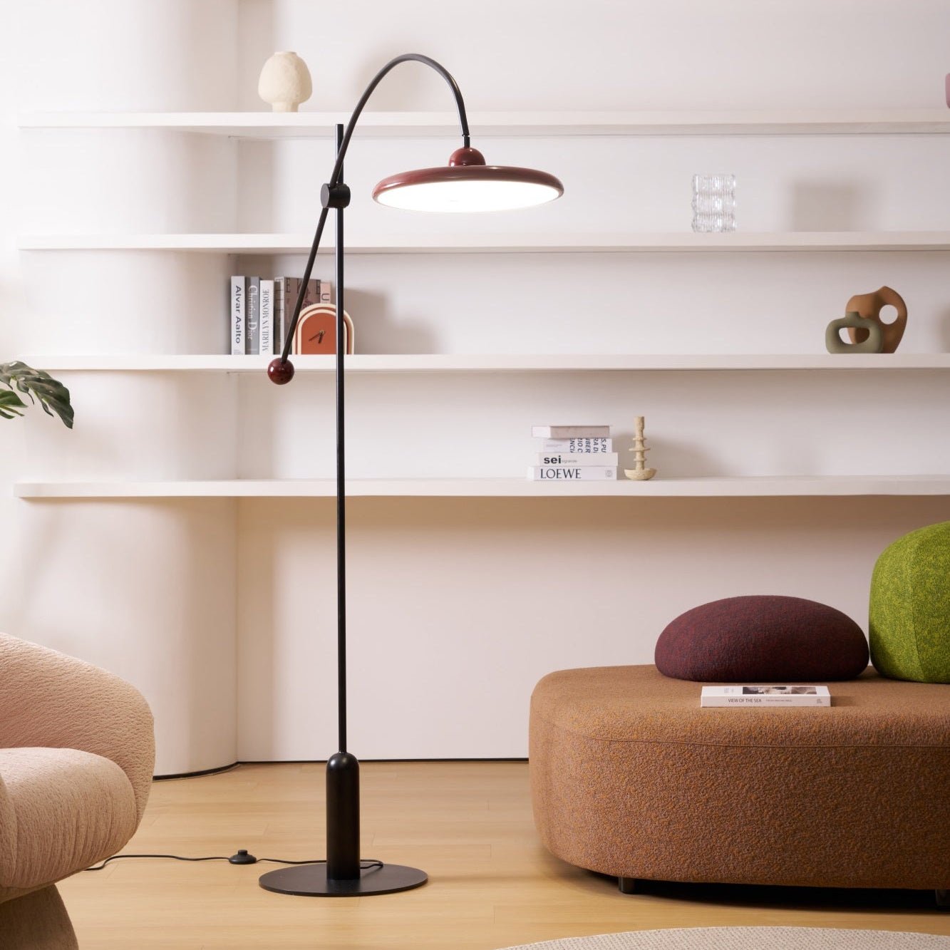 Arc Modern Floor Lamp-Neutral Decor