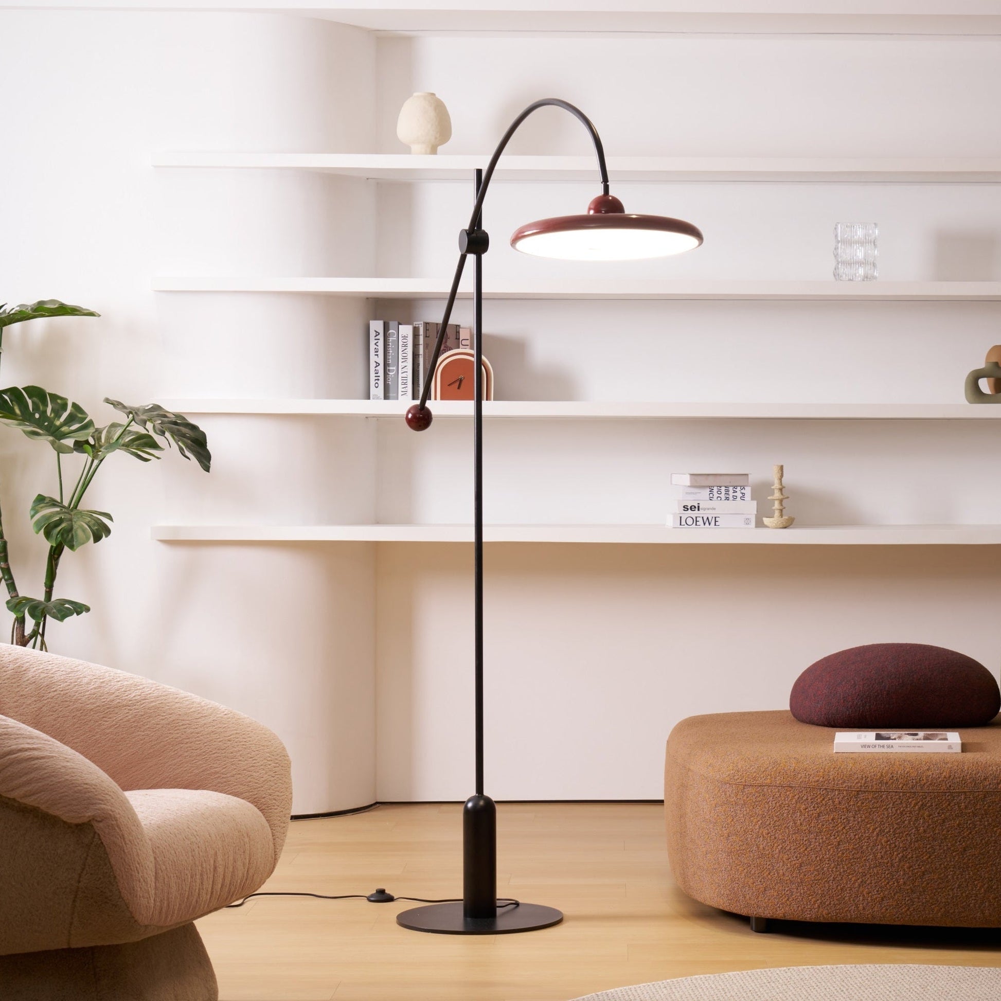 Arc Modern Floor Lamp-Neutral Decor