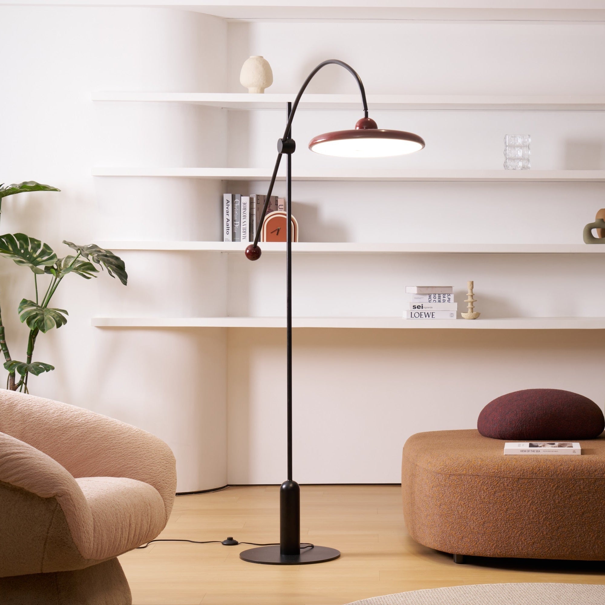 Arc Modern Floor Lamp-Neutral Decor