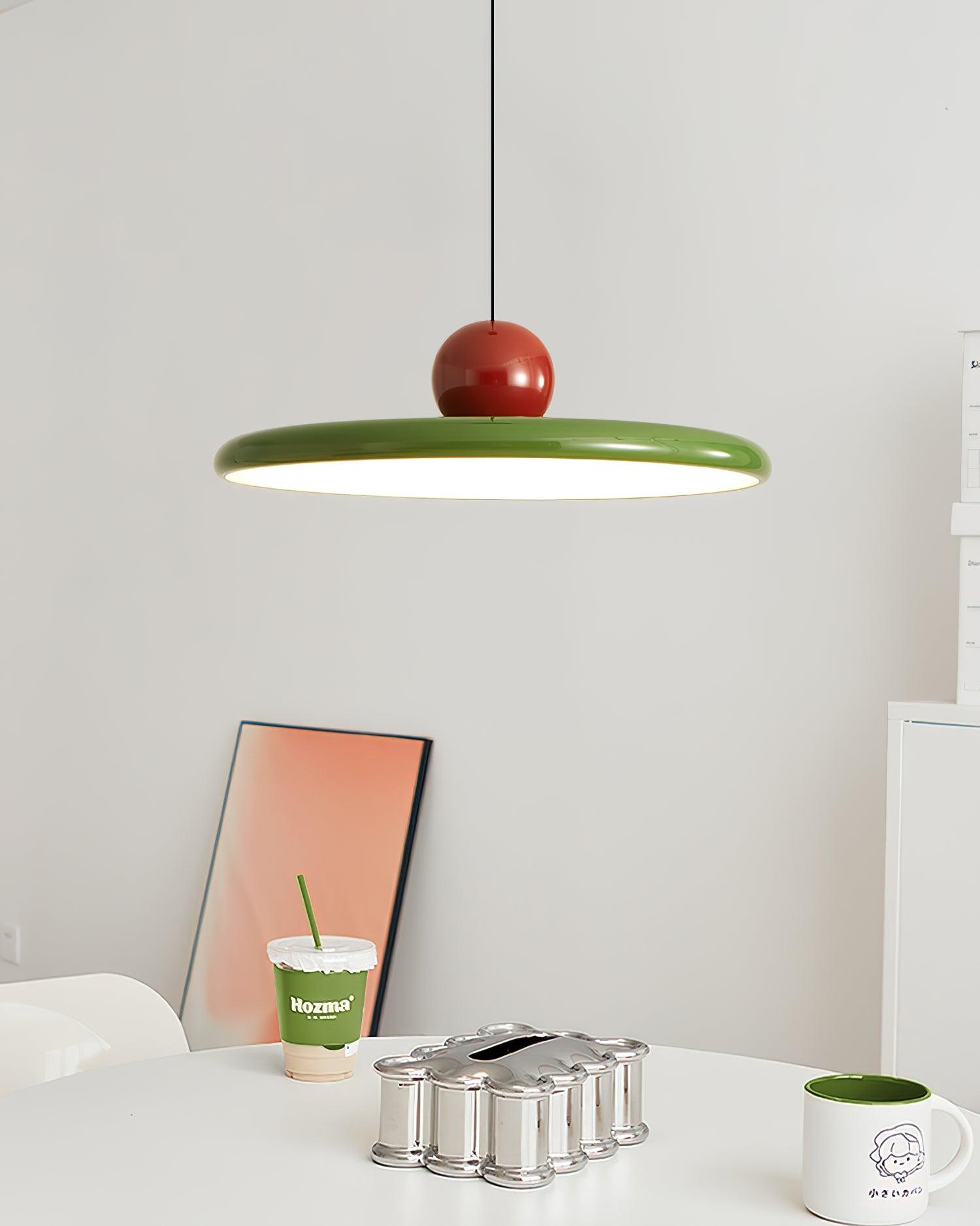 Lustra Pendant Lamp Swag Green and Red-Neutral Decor