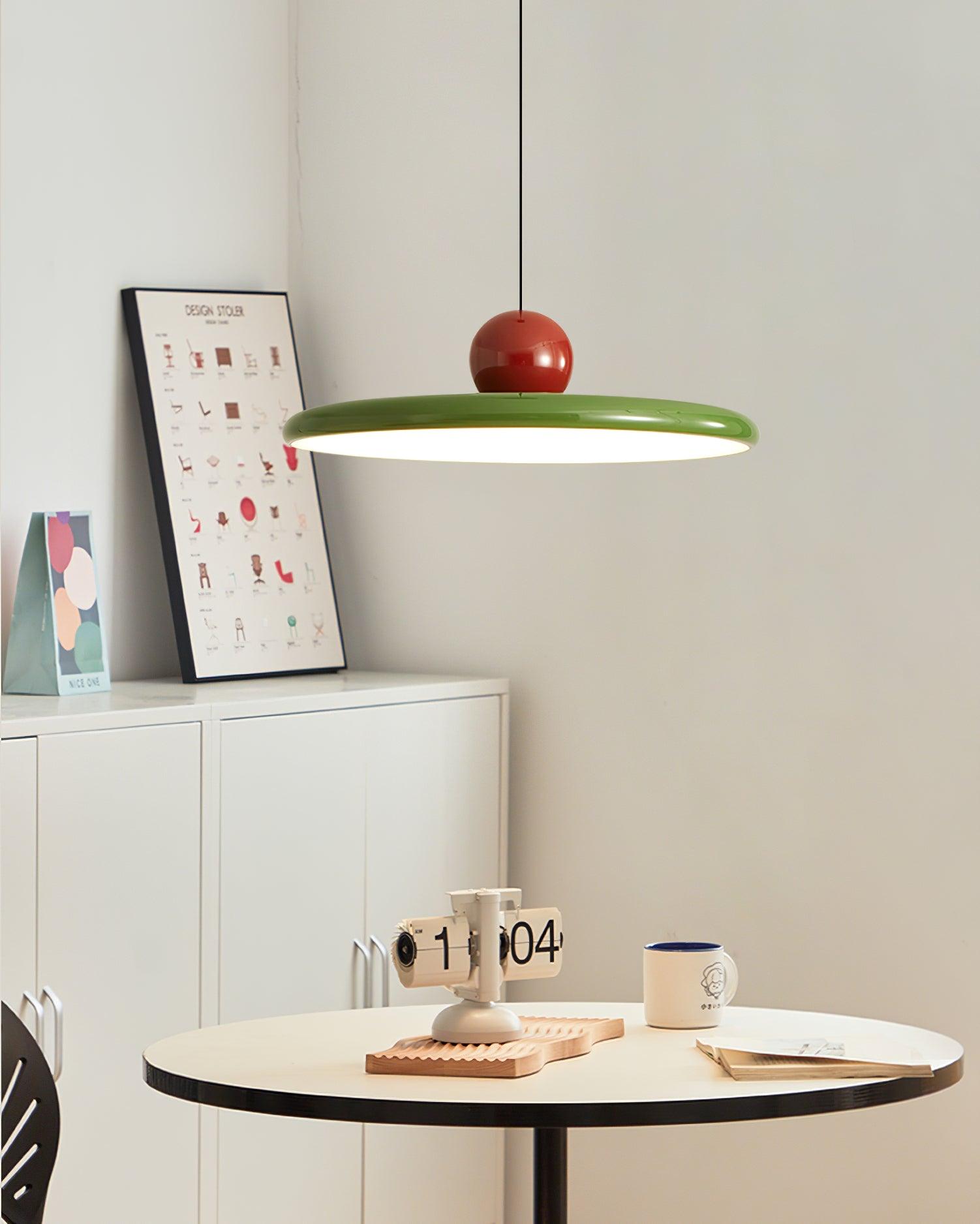 Lustra Pendant Lamp Swag Green and Red-Neutral Decor