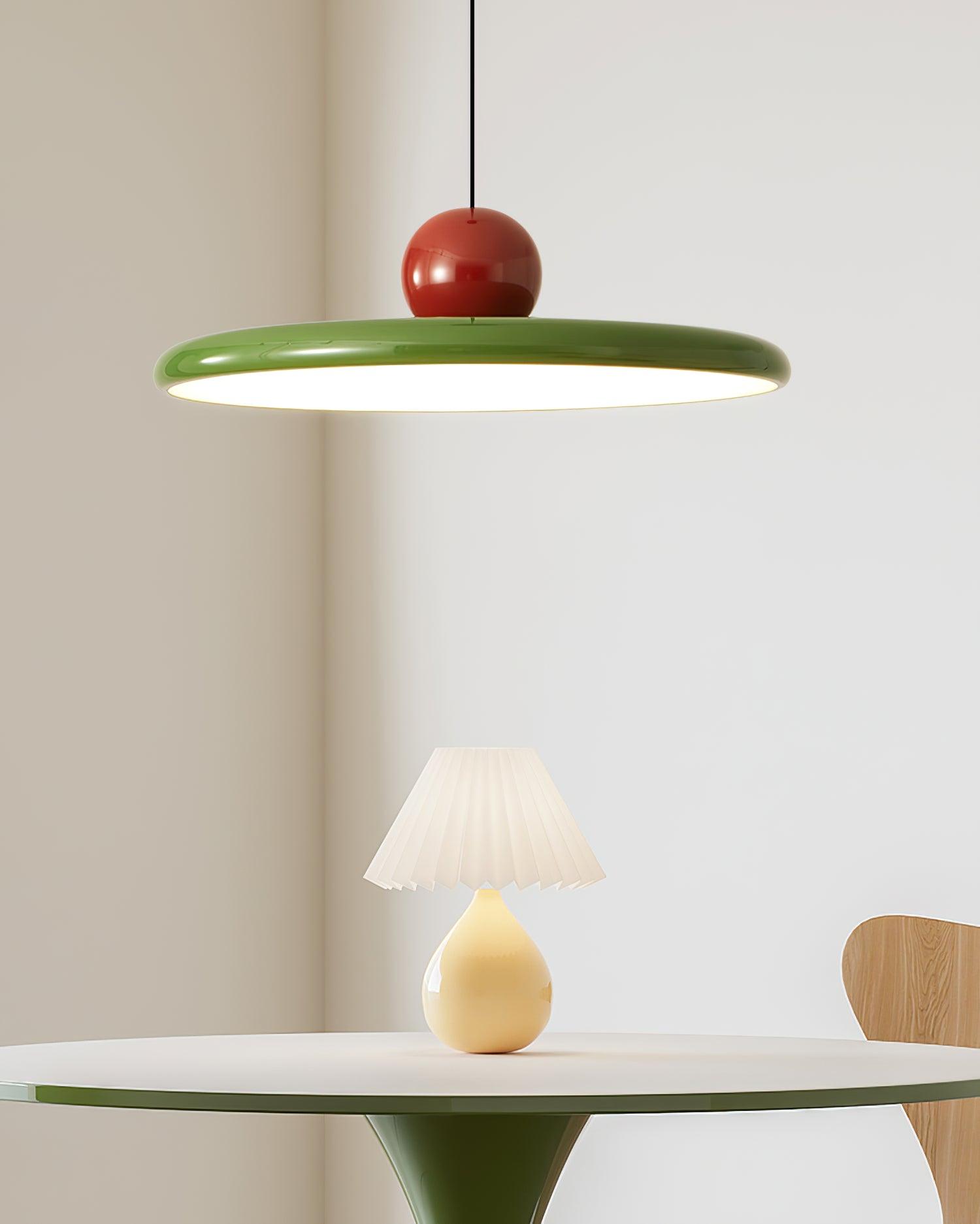 Lustra Pendant Lamp Swag Green and Red-Neutral Decor