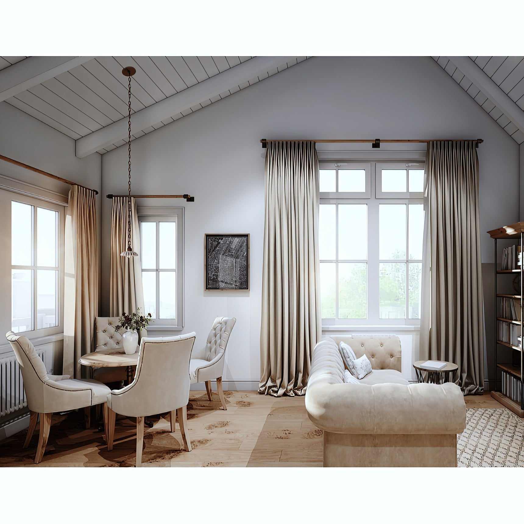 Lifestyle image of the pendant lamp in a stylish interior.