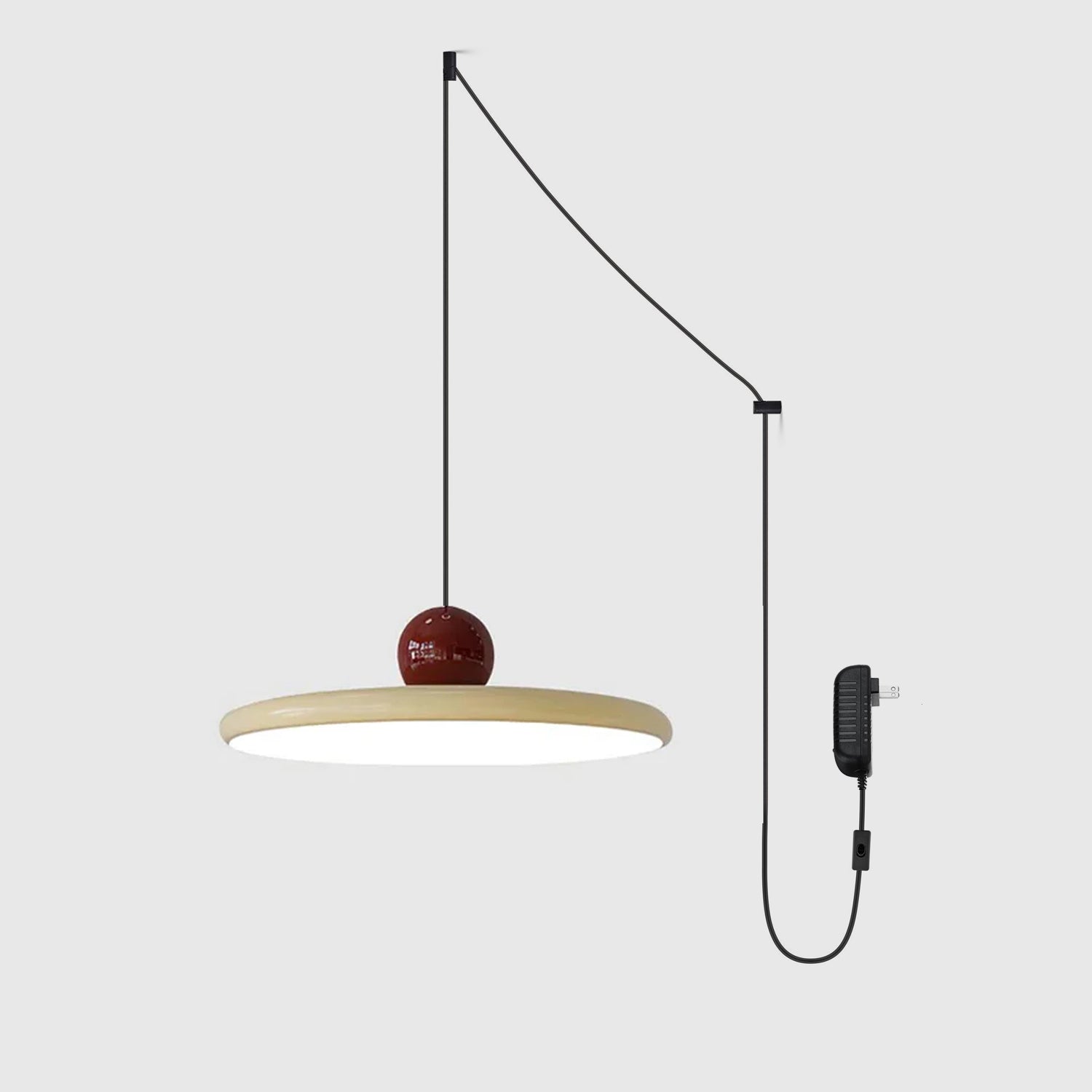 Lustra Pendant Lamp Swag Green and Red-Neutral Decor