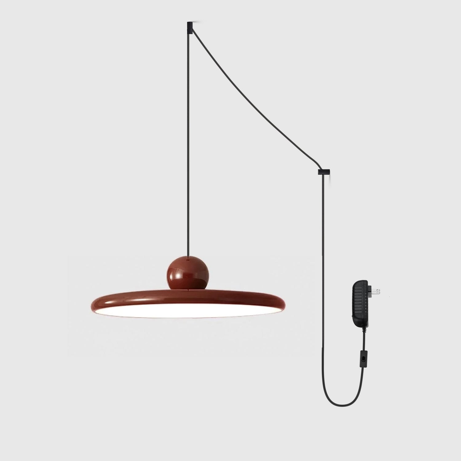 Lustra Pendant Lamp Swag Green and Red-Neutral Decor