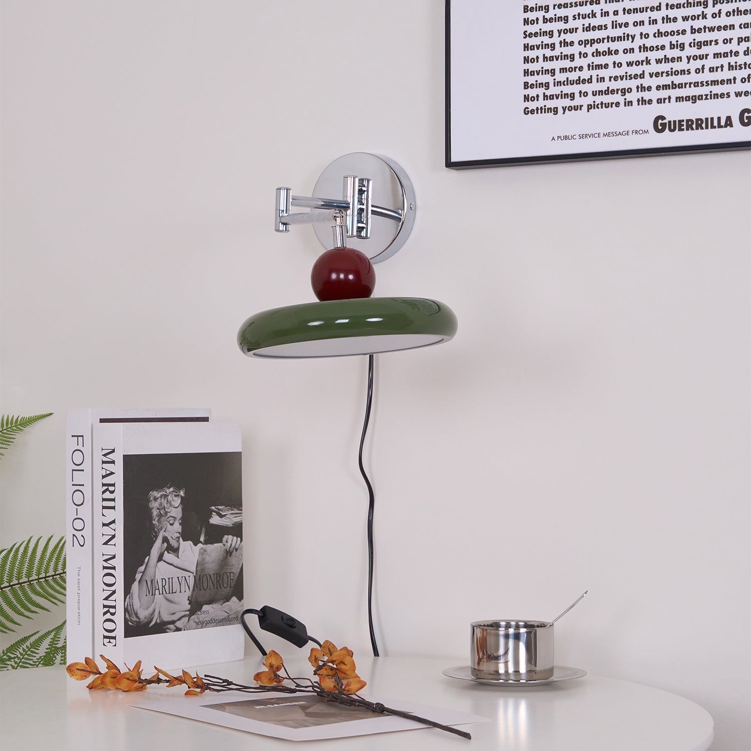 Lola Plug-in Wall Lamp-Neutral Decor