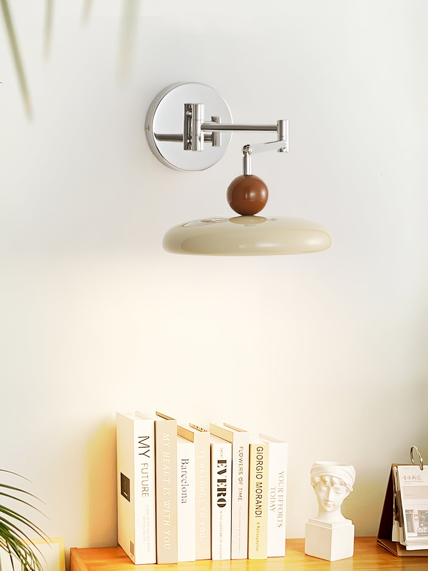 Rixor Vintage Acrylic Wall Lamp-Neutral Decor