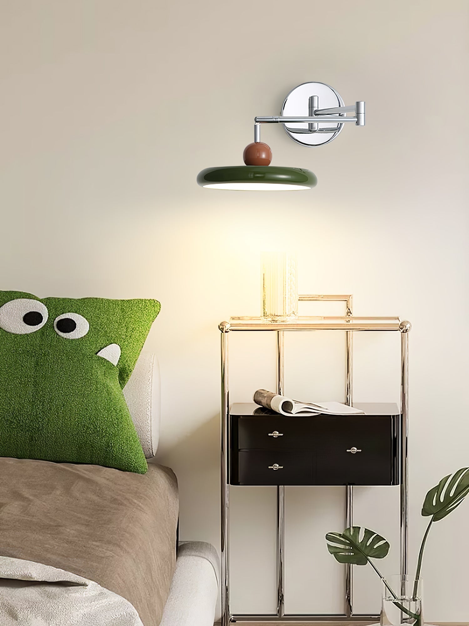 Rixor Vintage Acrylic Wall Lamp-Neutral Decor