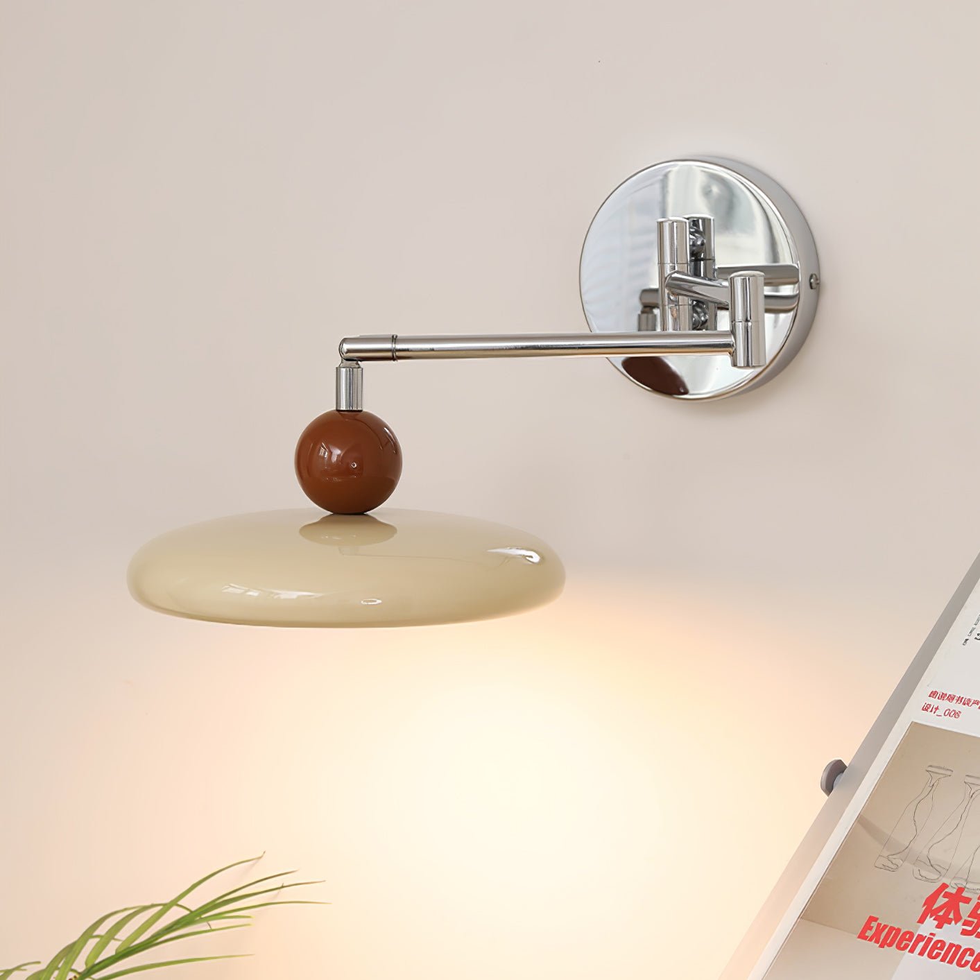 Rixor Vintage Acrylic Wall Lamp-Neutral Decor