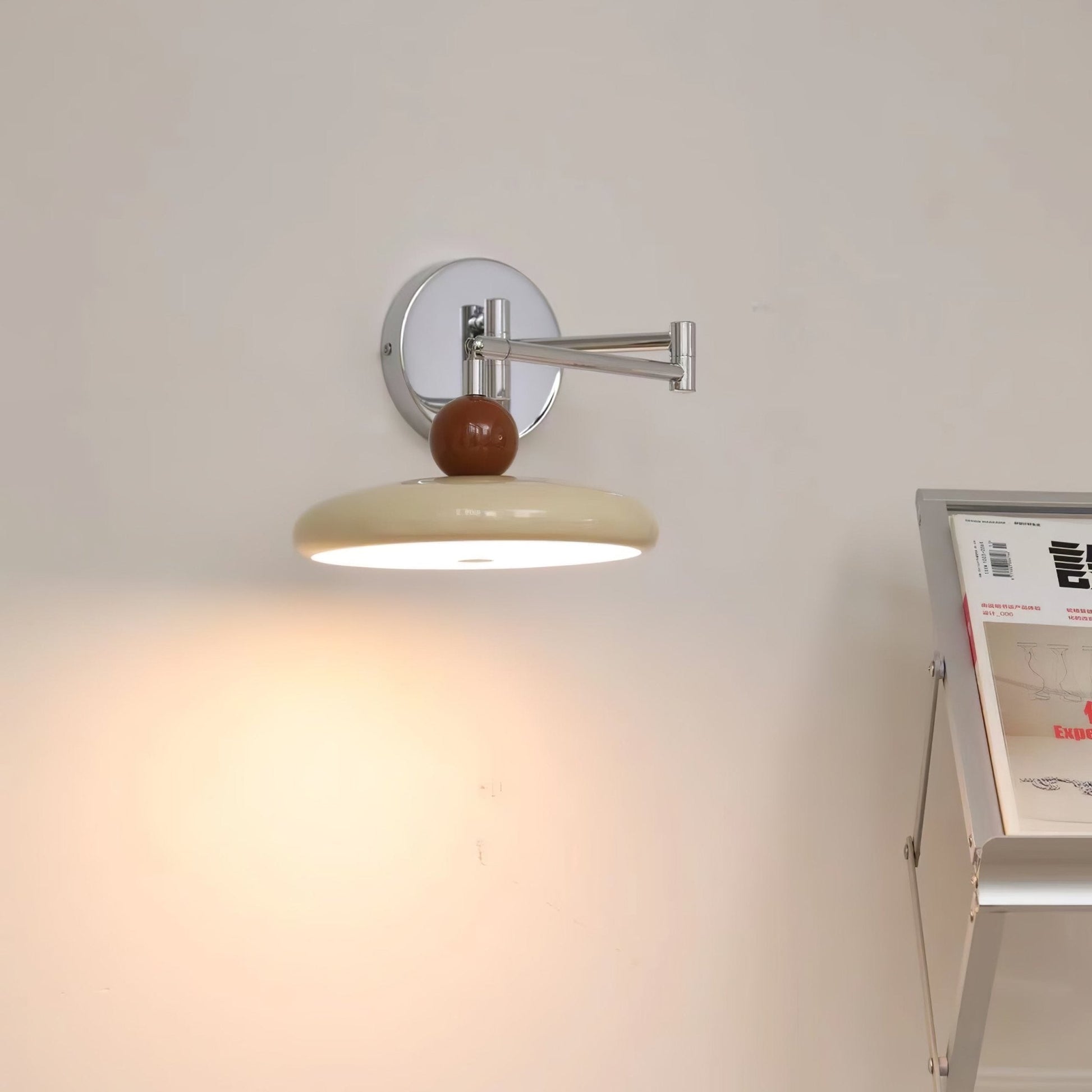 Rixor Vintage Acrylic Wall Lamp-Neutral Decor