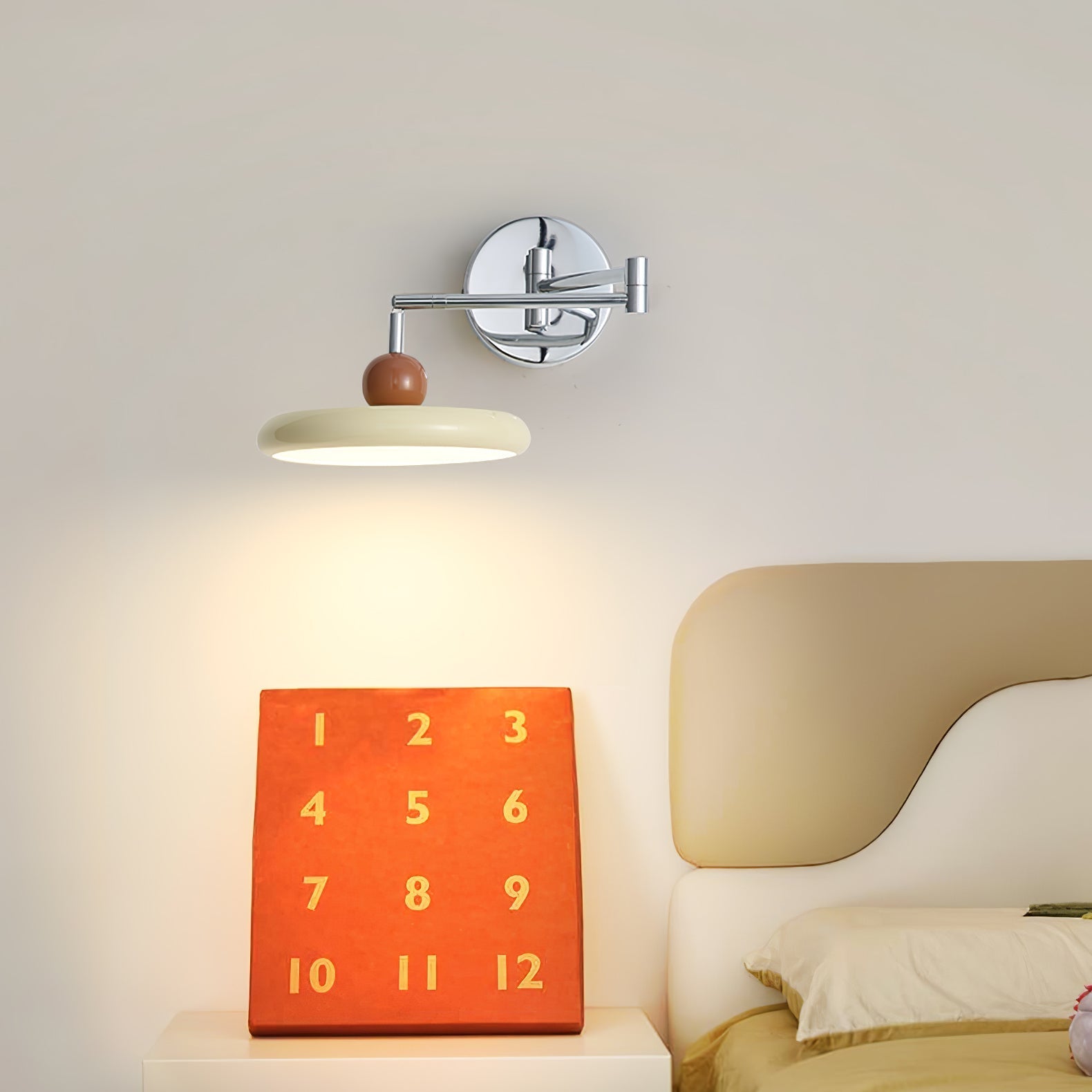 Rixor Vintage Acrylic Wall Lamp-Neutral Decor