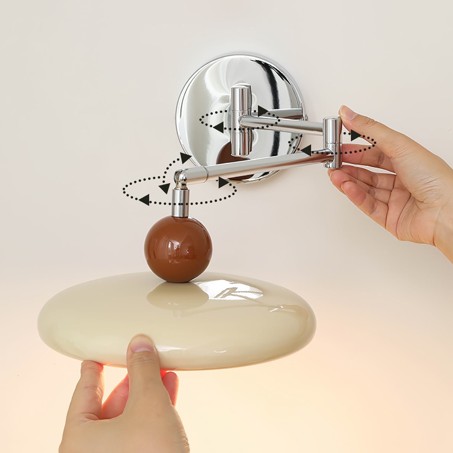 Rixor Vintage Acrylic Wall Lamp-Neutral Decor