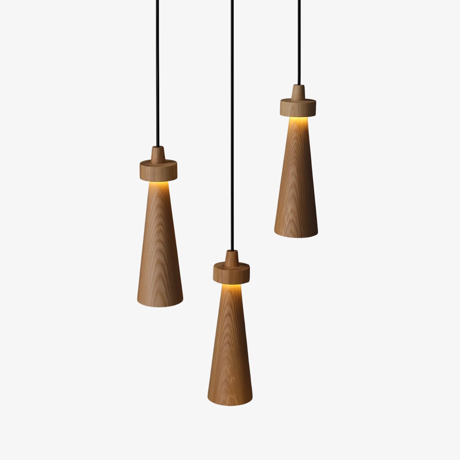 Tesno Minimalist Wood Pendant Light-Neutral Decor