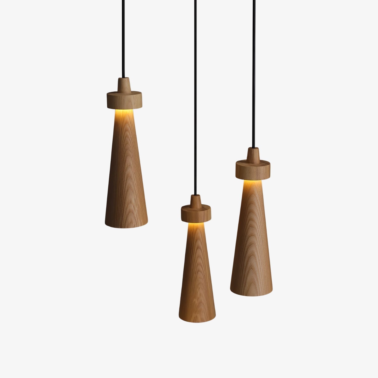 Tesno Minimalist Wood Pendant Light-Neutral Decor