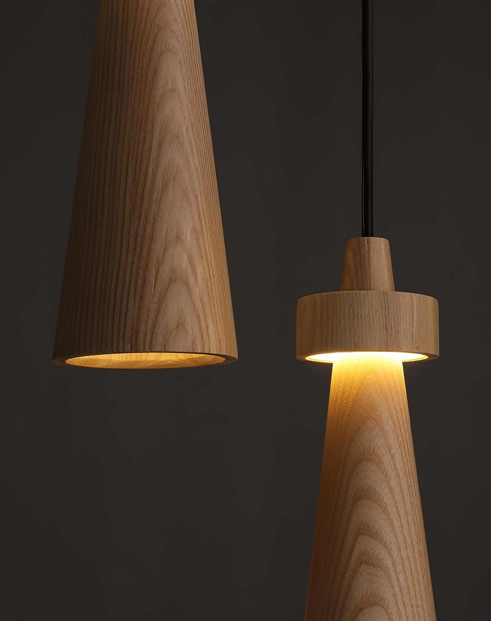 Tesno Minimalist Wood Pendant Light-Neutral Decor