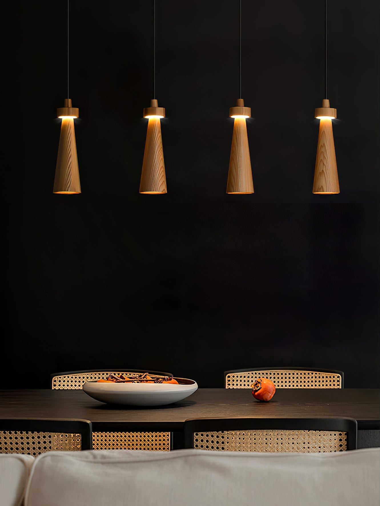 Tesno Minimalist Wood Pendant Light-Neutral Decor