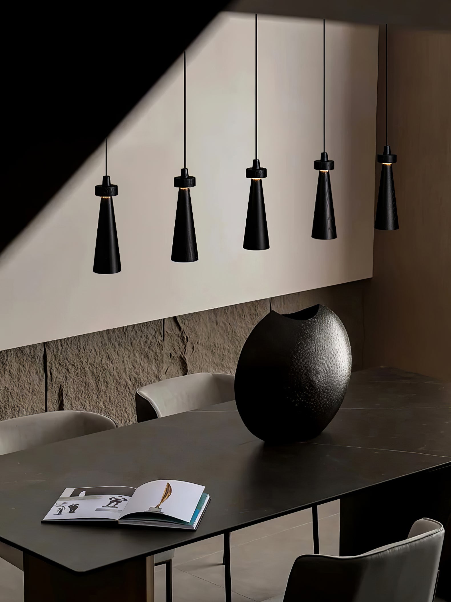 Tesno Minimalist Wood Pendant Light-Neutral Decor