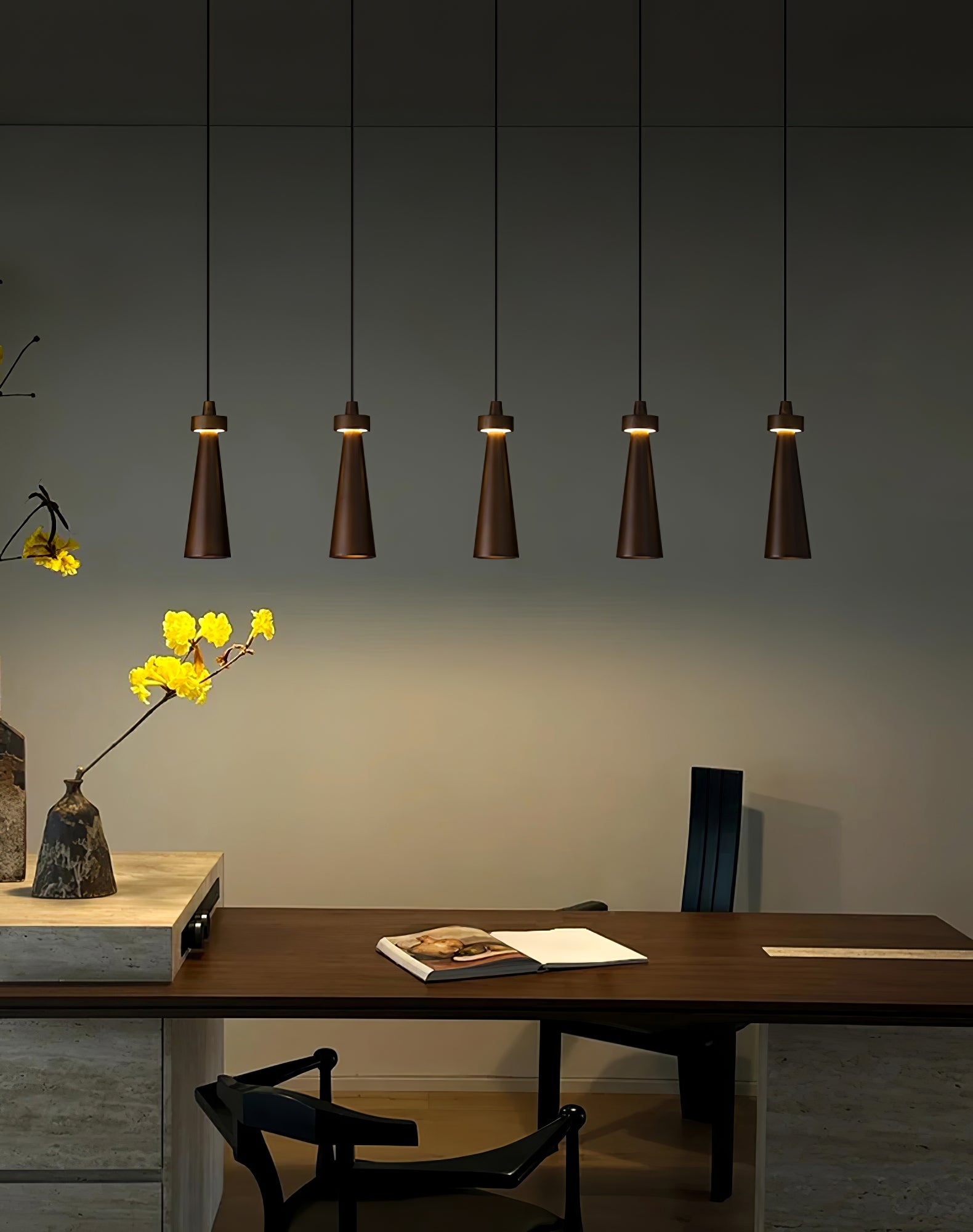 Tesno Minimalist Wood Pendant Light-Neutral Decor