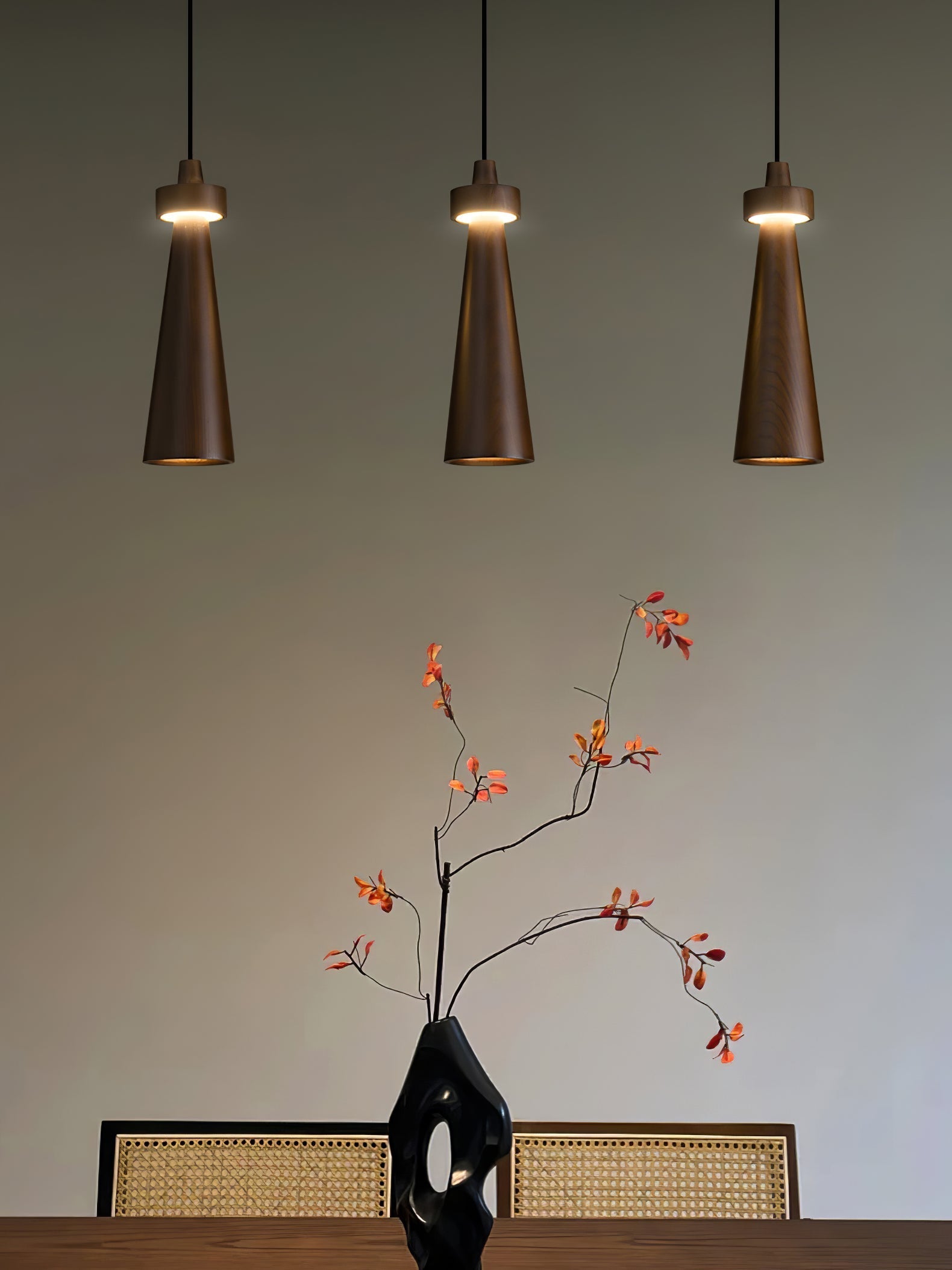 Tesno Minimalist Wood Pendant Light-Neutral Decor