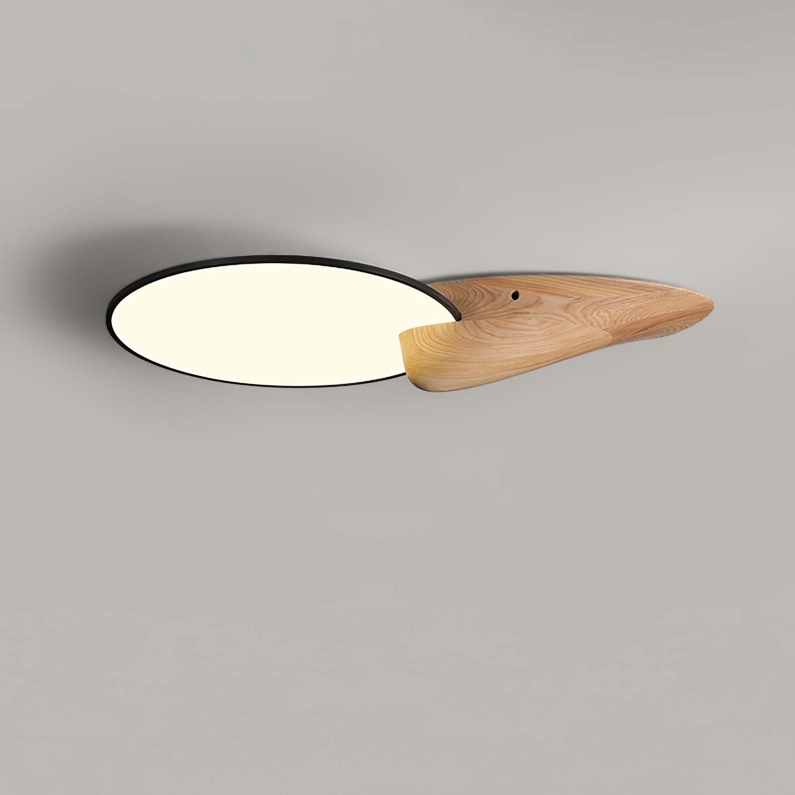Zovenel Premium Elegance Peak Wood Ceiling Lamp-Neutral Decor