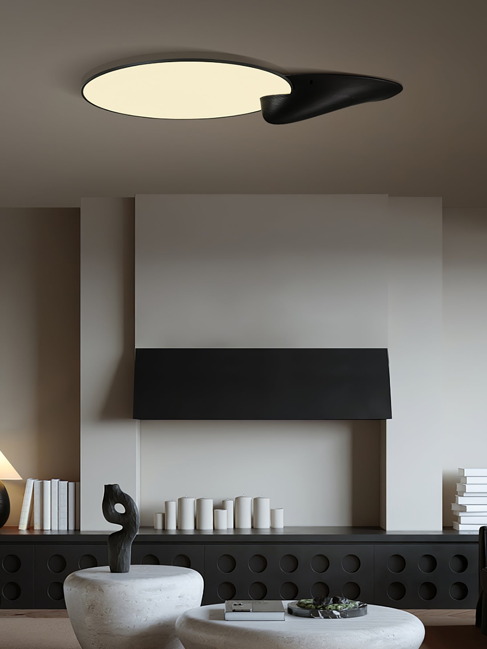 Zovenel Premium Elegance Peak Wood Ceiling Lamp-Neutral Decor