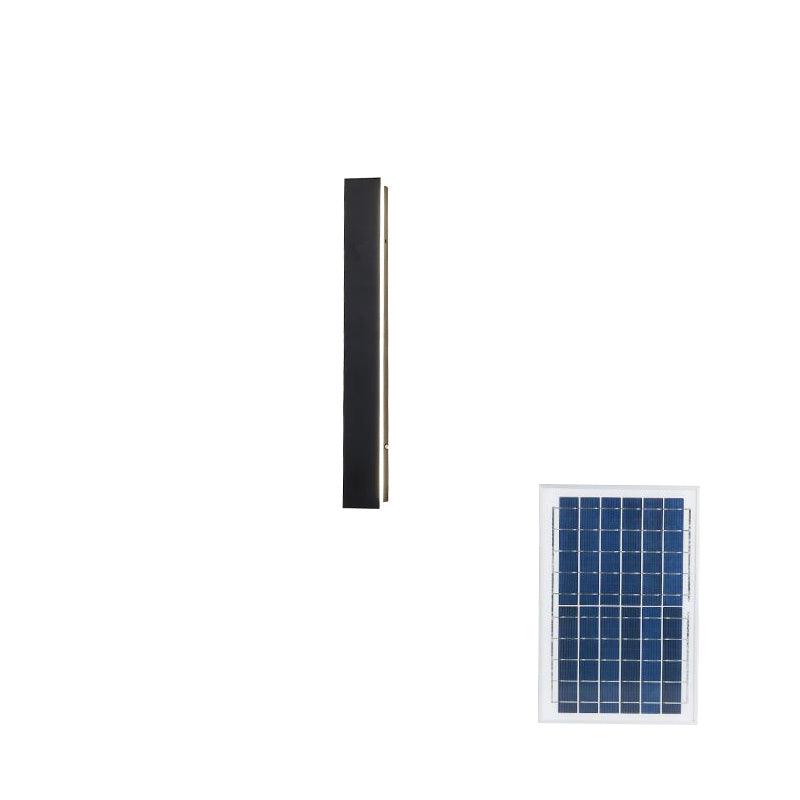 Yrath Long Strip Solar Outdoor Sconce-Neutral Decor