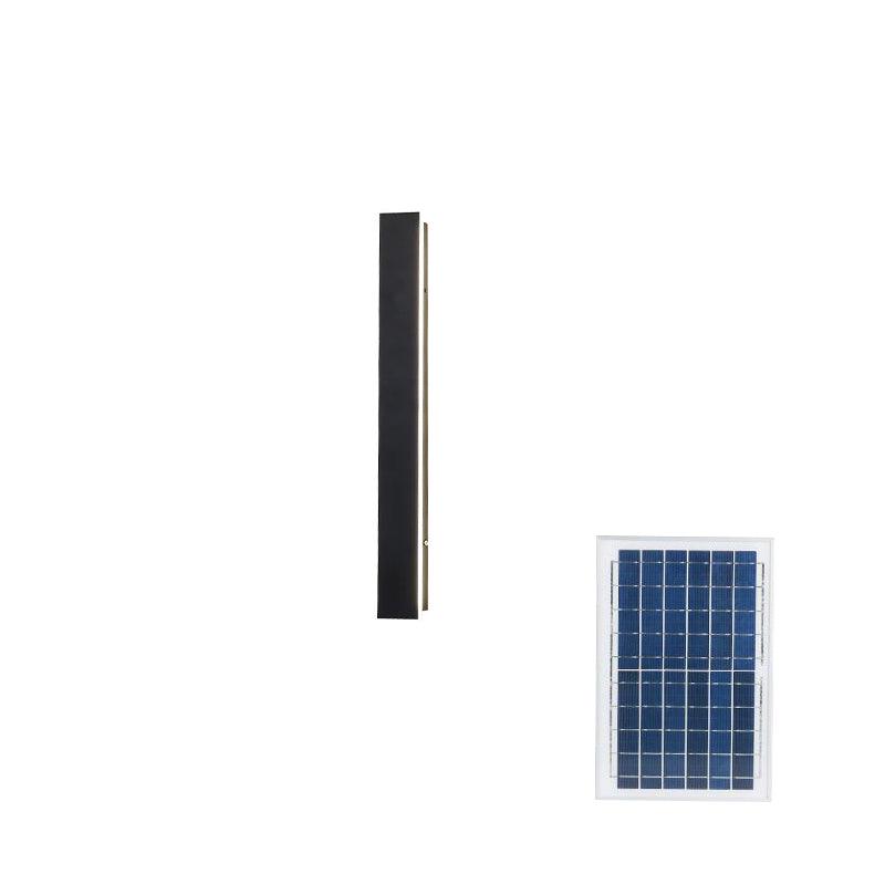 Yrath Long Strip Solar Outdoor Sconce-Neutral Decor