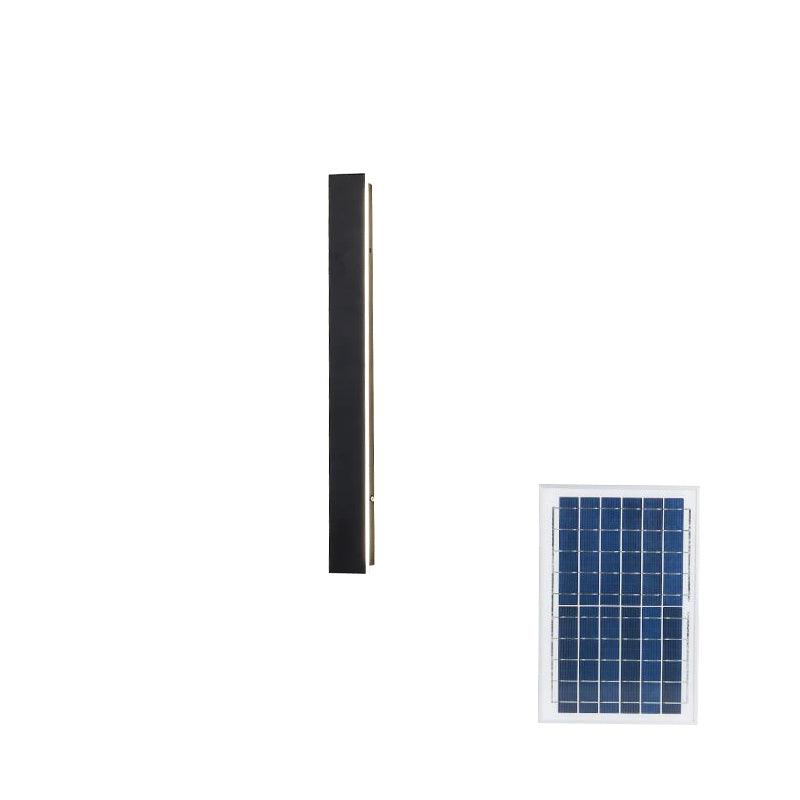 Yrath Long Strip Solar Outdoor Sconce-Neutral Decor