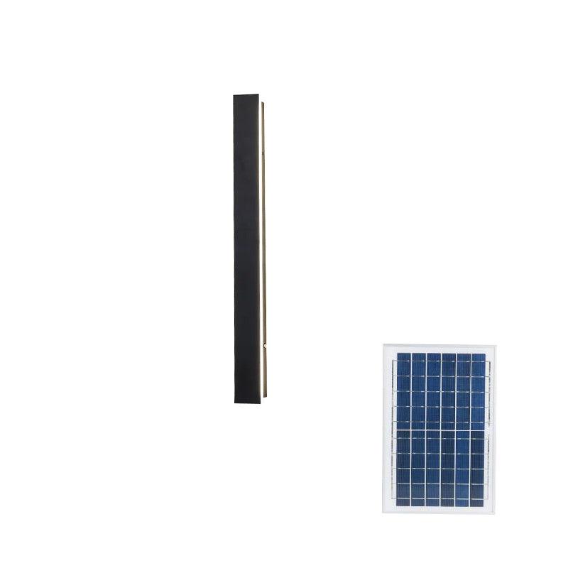 Yrath Long Strip Solar Outdoor Sconce-Neutral Decor