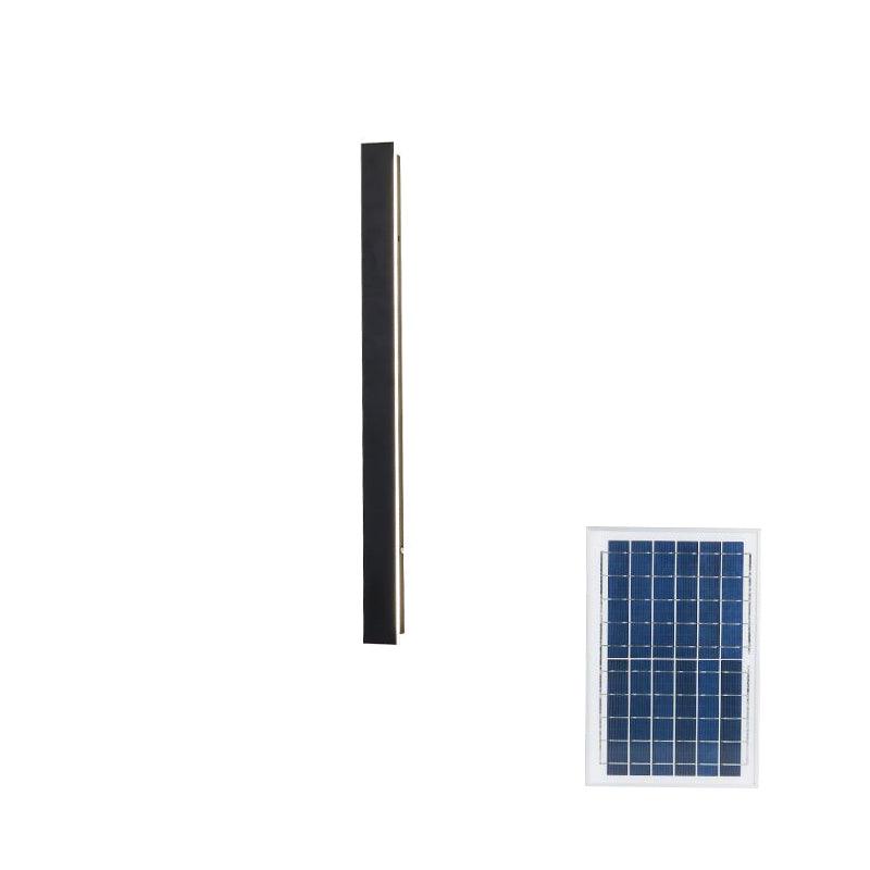 Yrath Long Strip Solar Outdoor Sconce-Neutral Decor