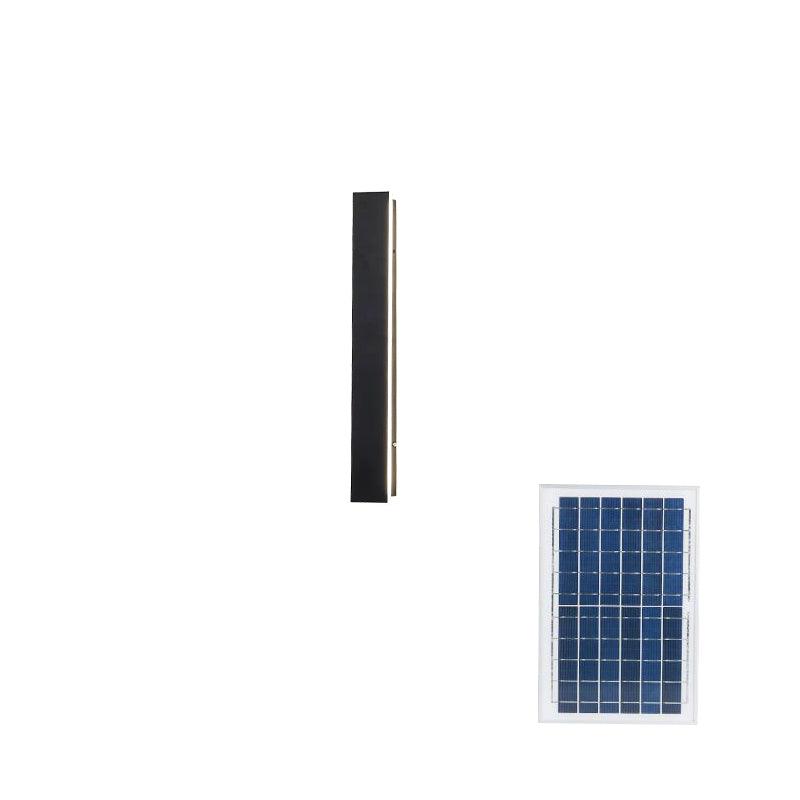 Yrath Long Strip Solar Outdoor Sconce-Neutral Decor
