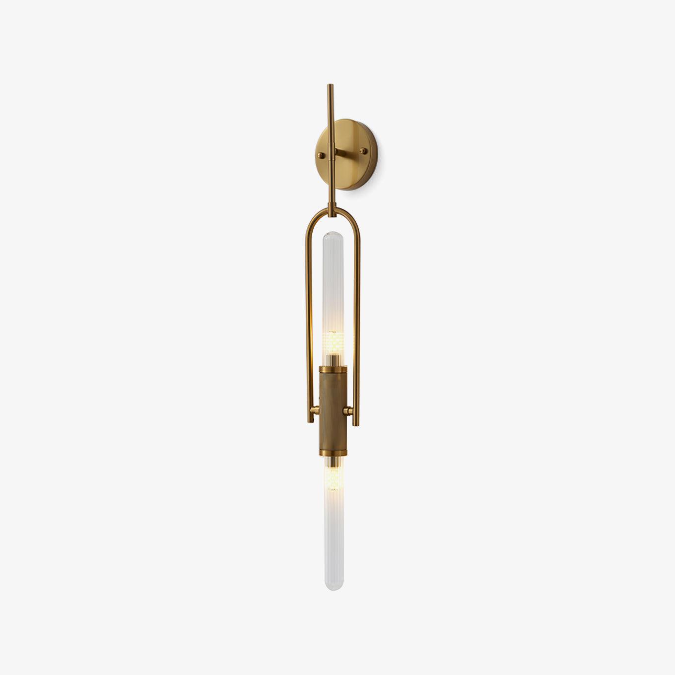 Isvyn Nordic Art Long Arc Glass Wall Lamp-Neutral Decor
