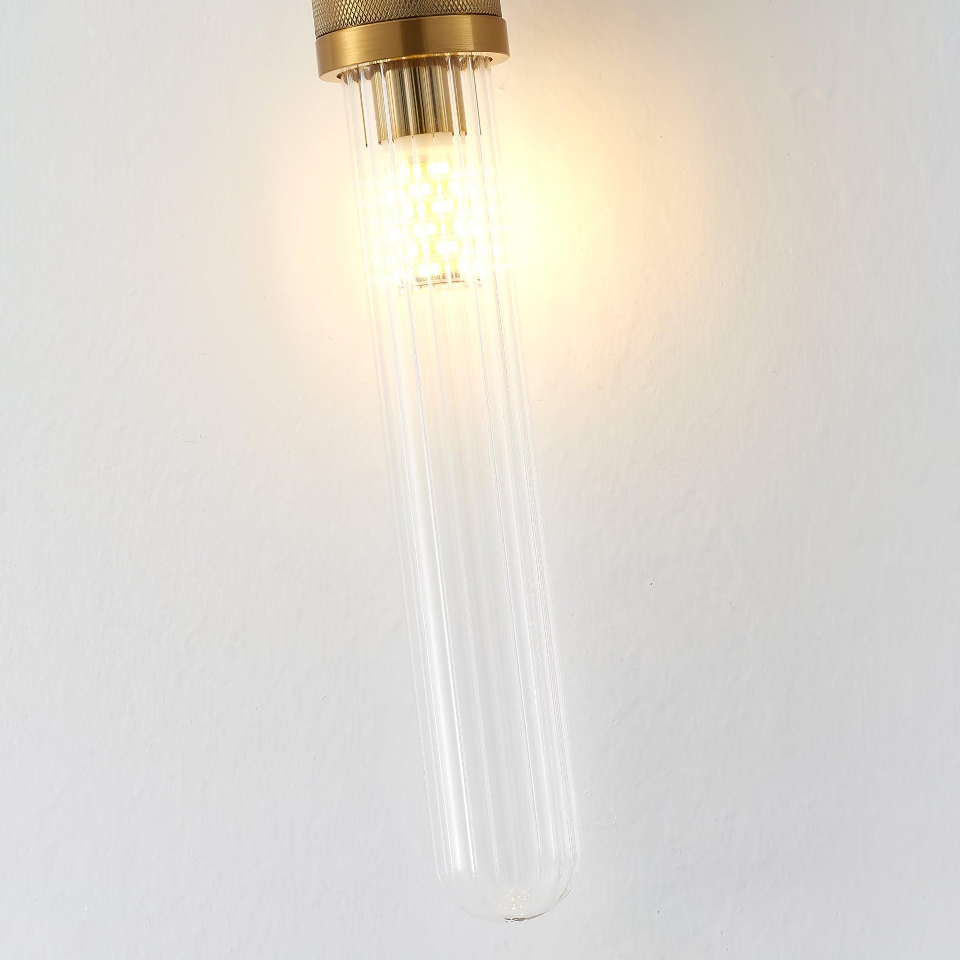 Isvyn Nordic Art Long Arc Glass Wall Lamp-Neutral Decor