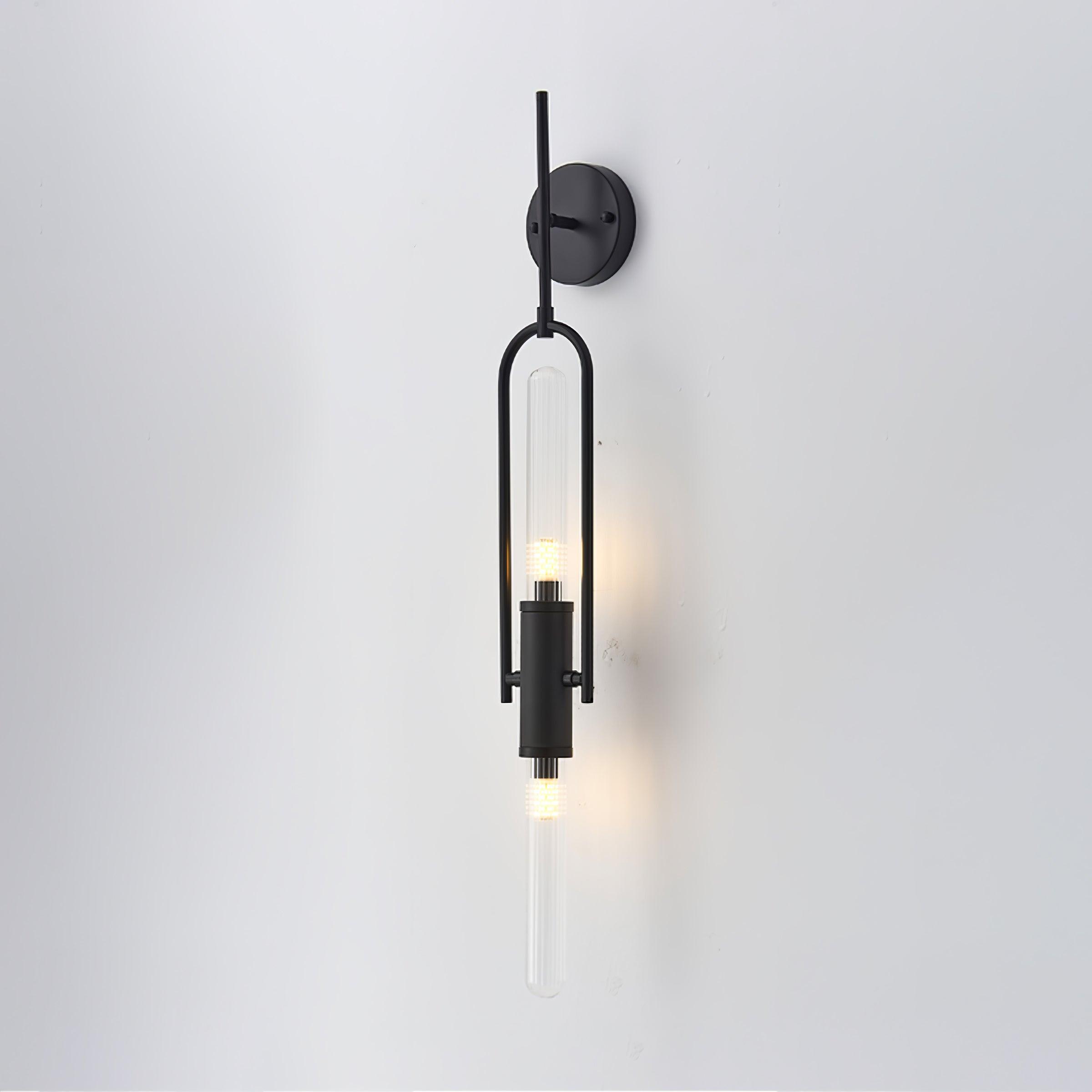 Isvyn Nordic Art Long Arc Glass Wall Lamp-Neutral Decor