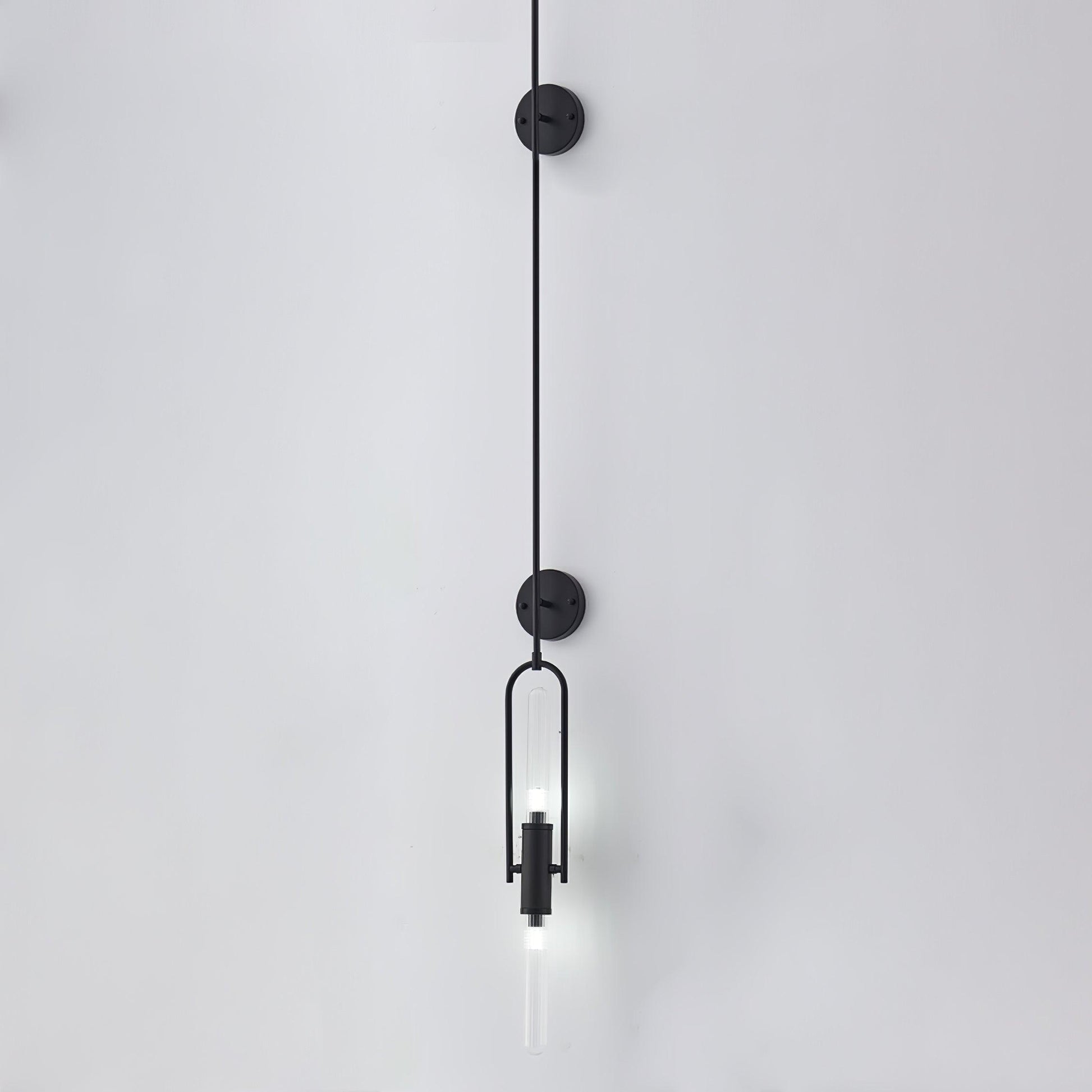 Isvyn Nordic Art Long Arc Glass Wall Lamp-Neutral Decor