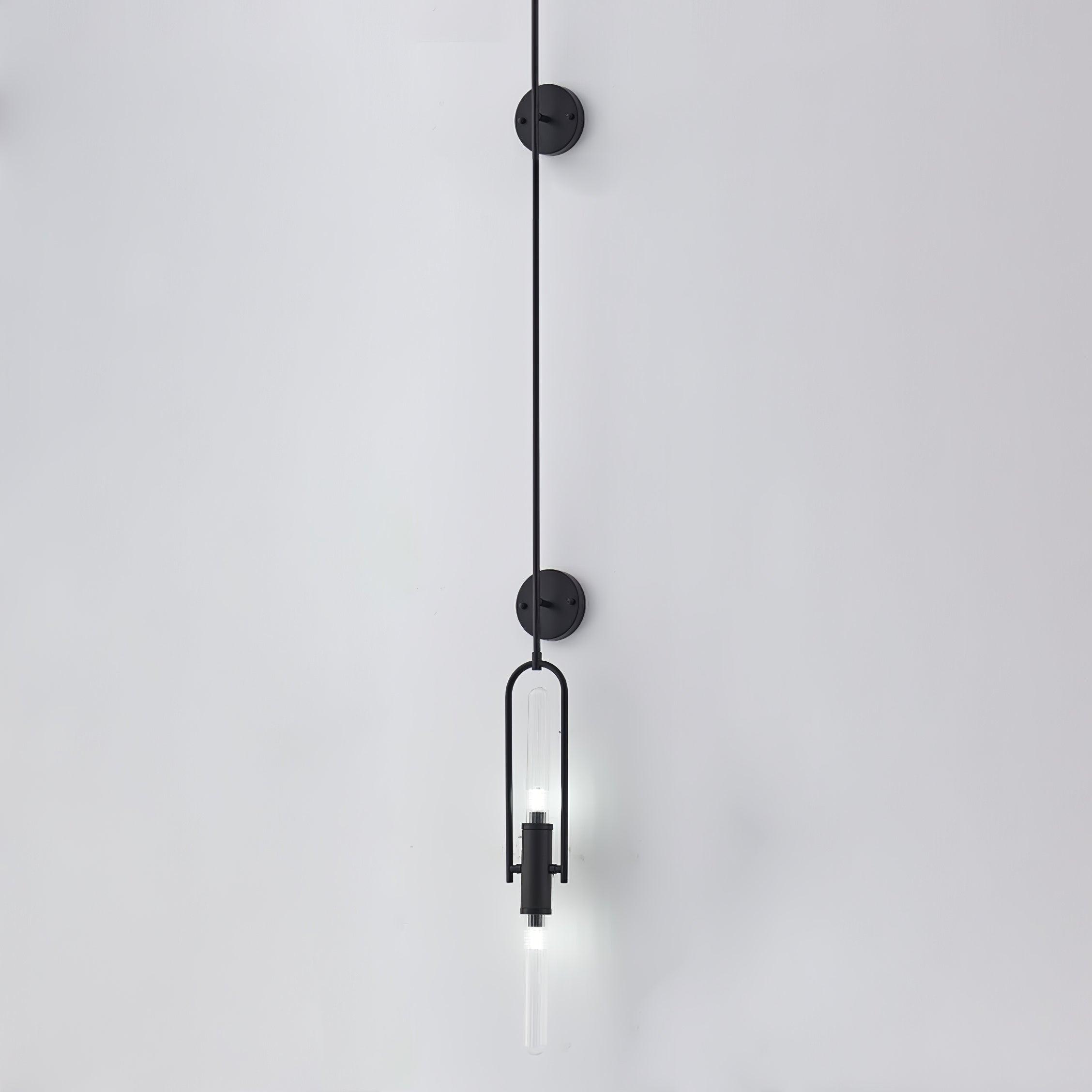 Isvyn Nordic Art Long Arc Glass Wall Lamp-Neutral Decor