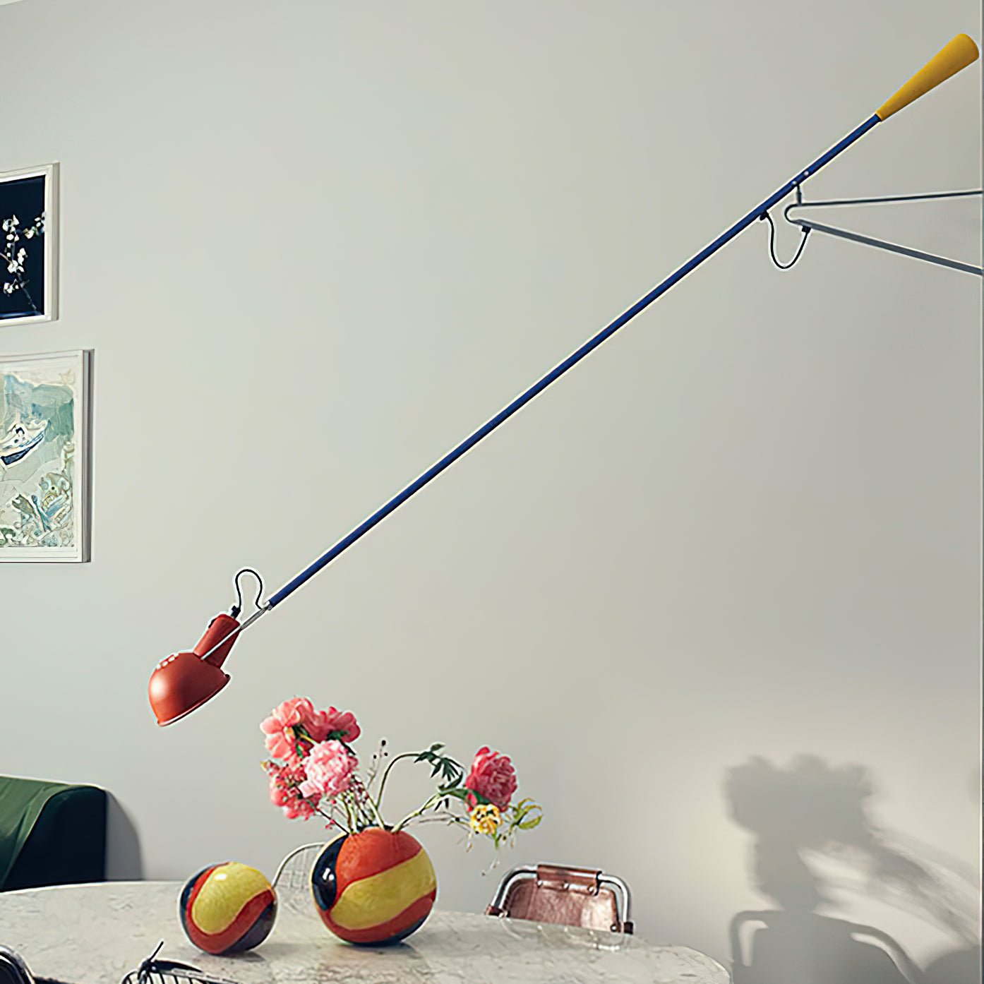 Cid Modern Minimalist Long Arm Wall Lamp-Neutral Decor