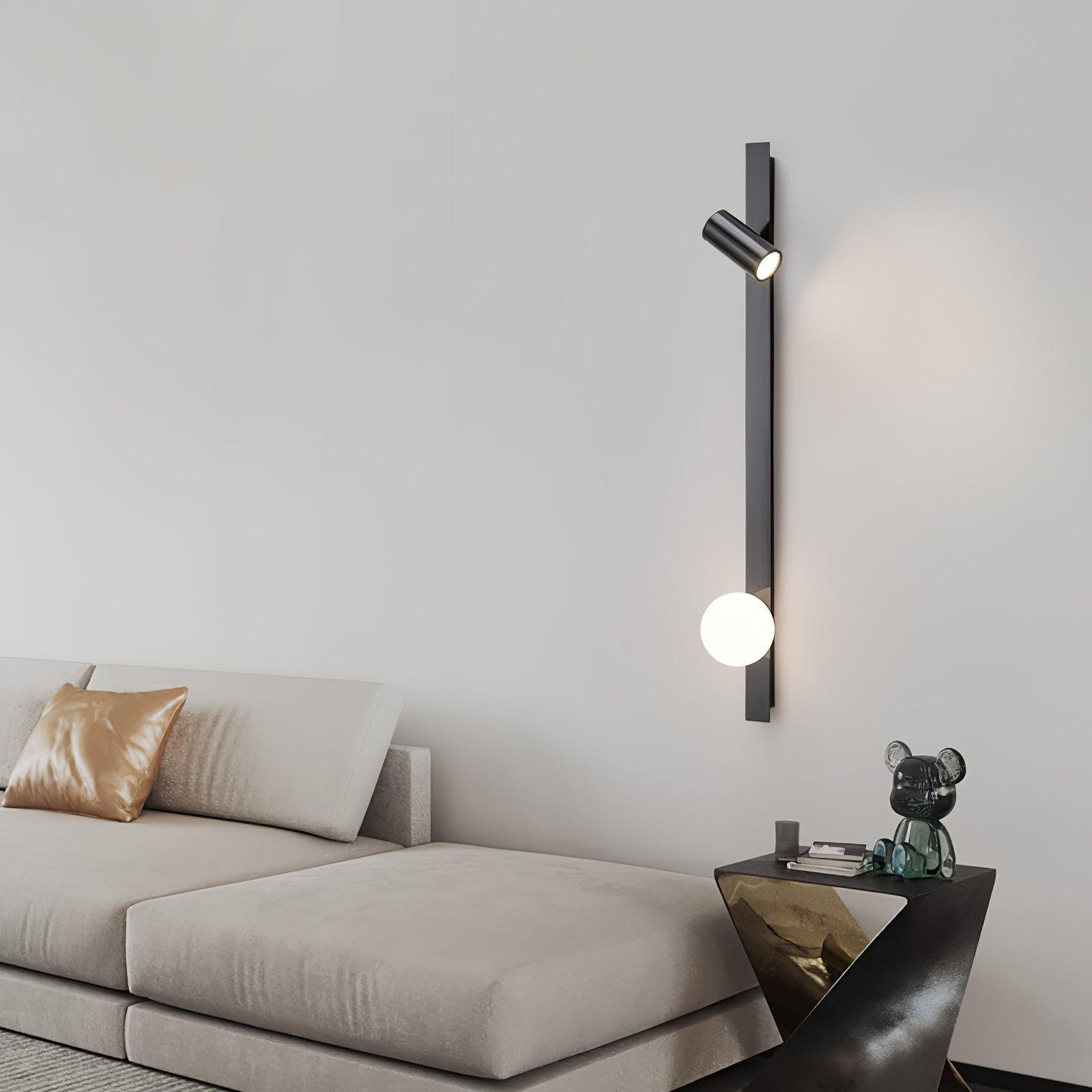 Aloz Brass Glass Minimalist Wall Light-Neutral Decor