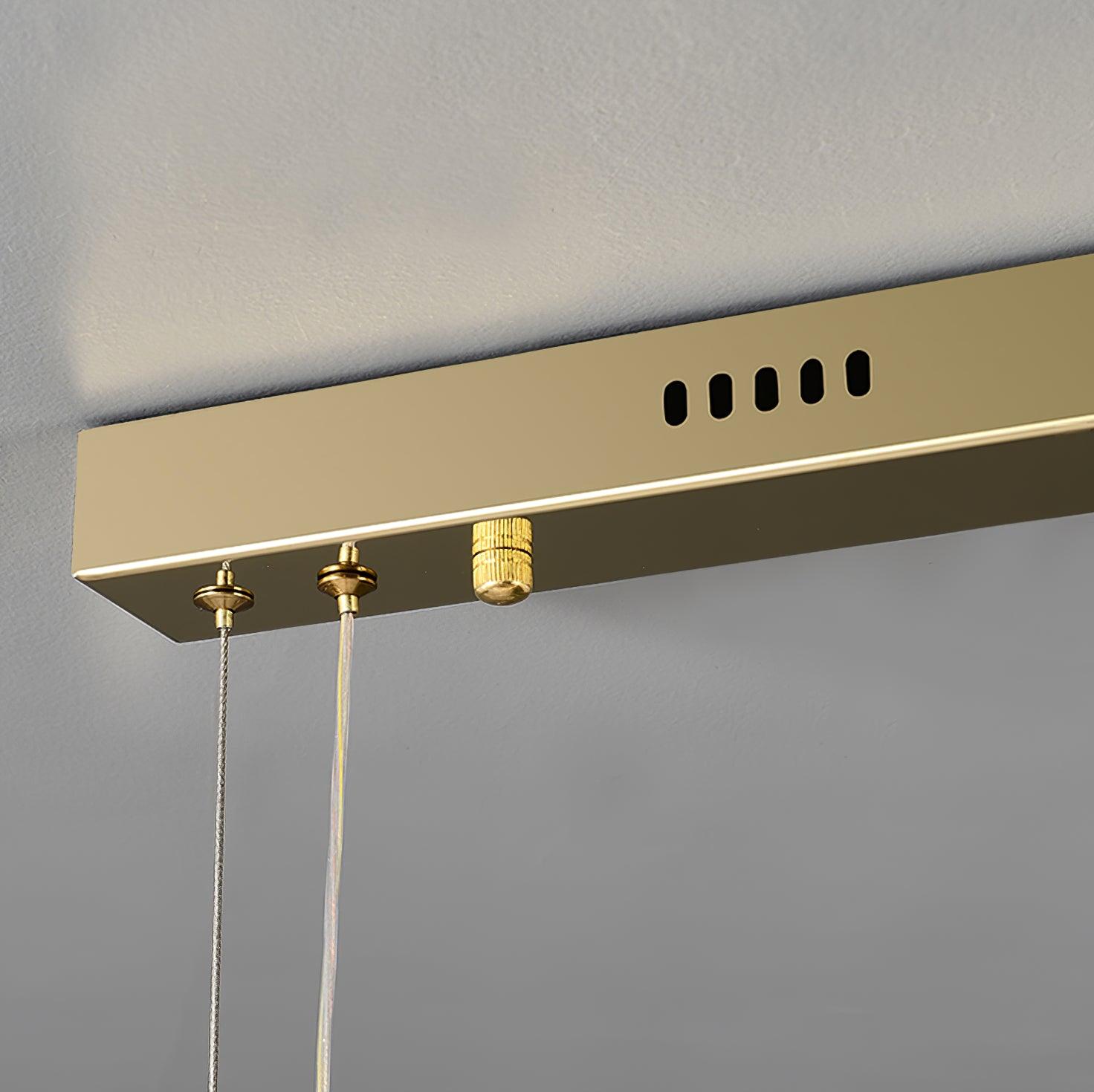 Stream Long Crystal Pendant Lamp-Neutral Decor