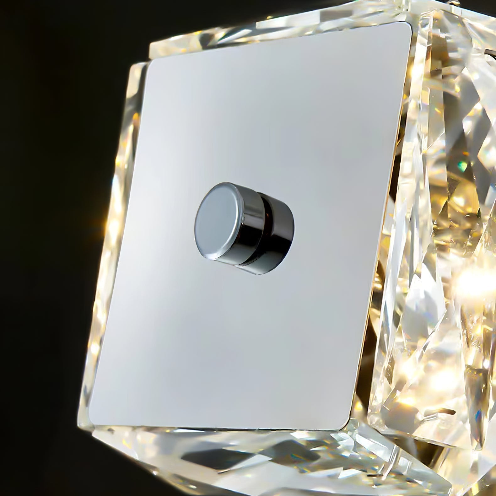 Stream Long Crystal Pendant Lamp-Neutral Decor