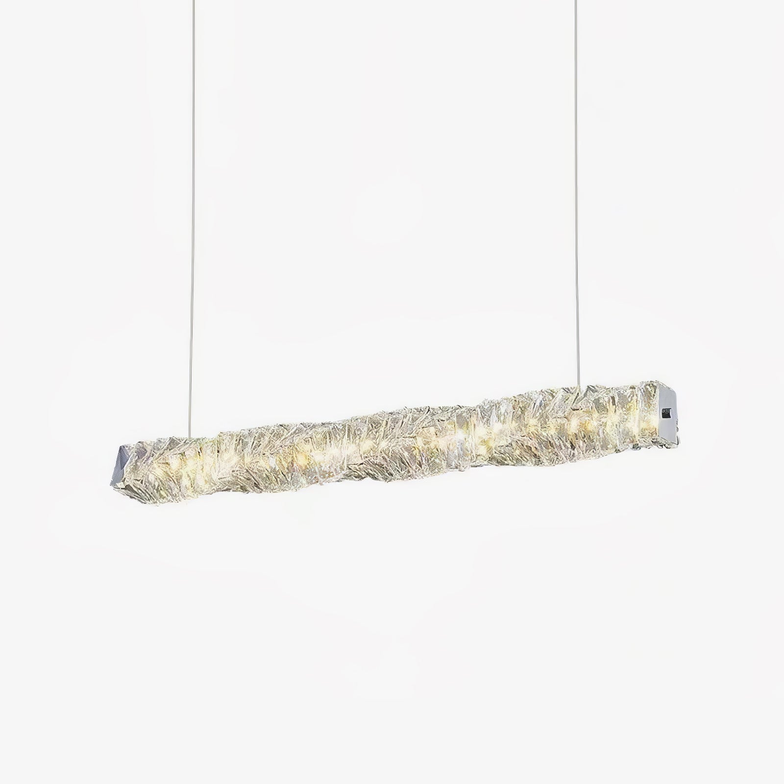 Stream Long Crystal Pendant Lamp-Neutral Decor