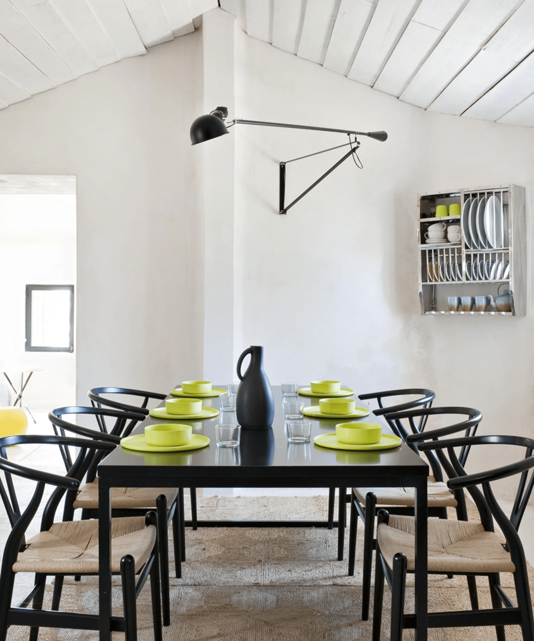 Long Swing Arm Wall Lamp-Neutral Decor