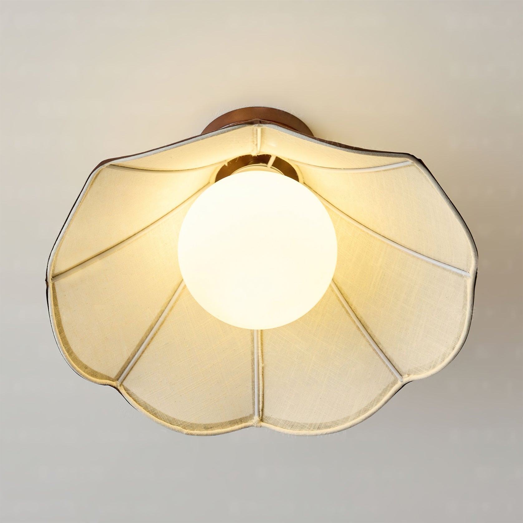 The Lonzo Ceiling Light installed in a hallway.