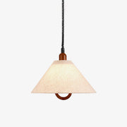 Alcaria Premium Nordic Art Fabric Wood Pendant Lamp-Neutral Decor