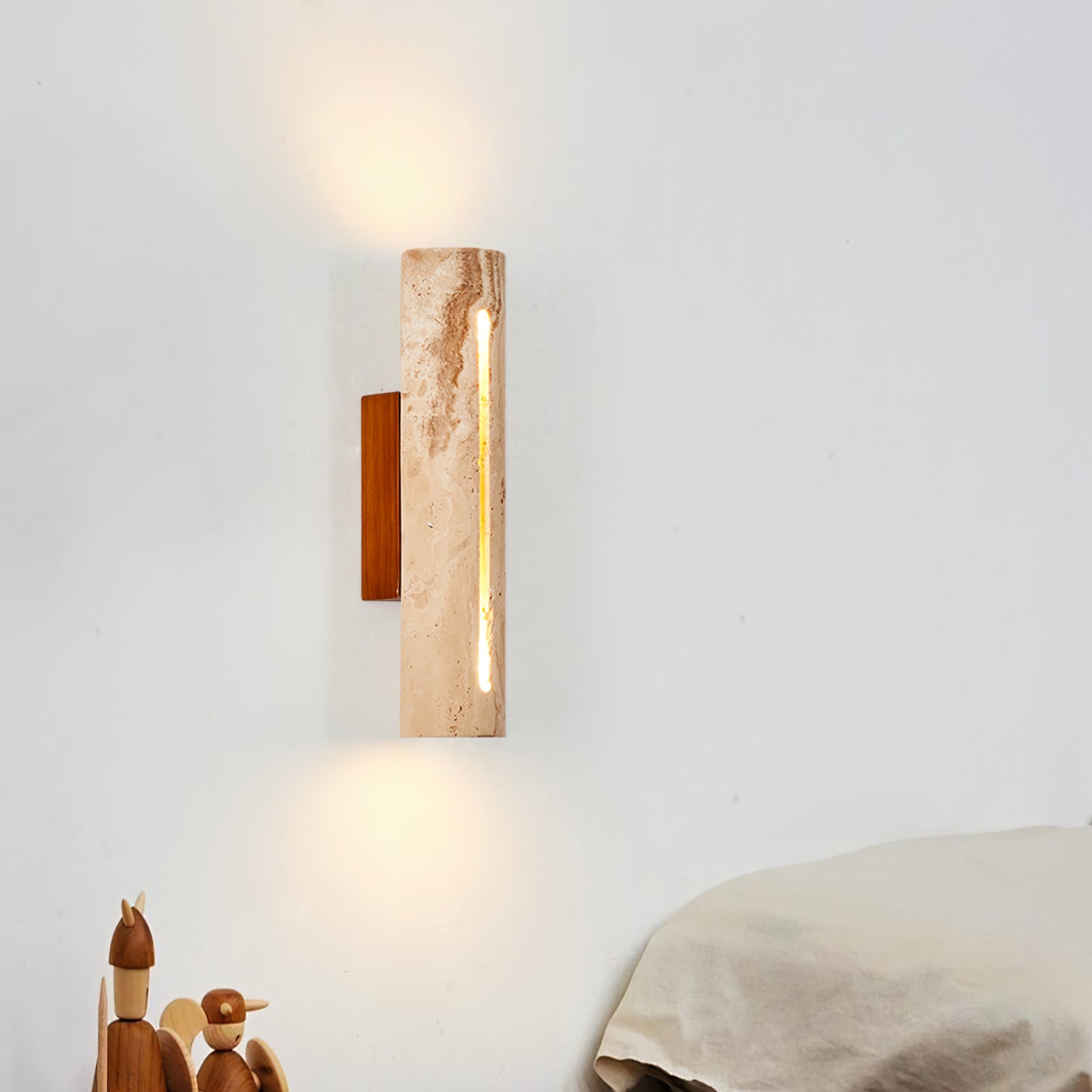 Nissa Travertine Wall Light