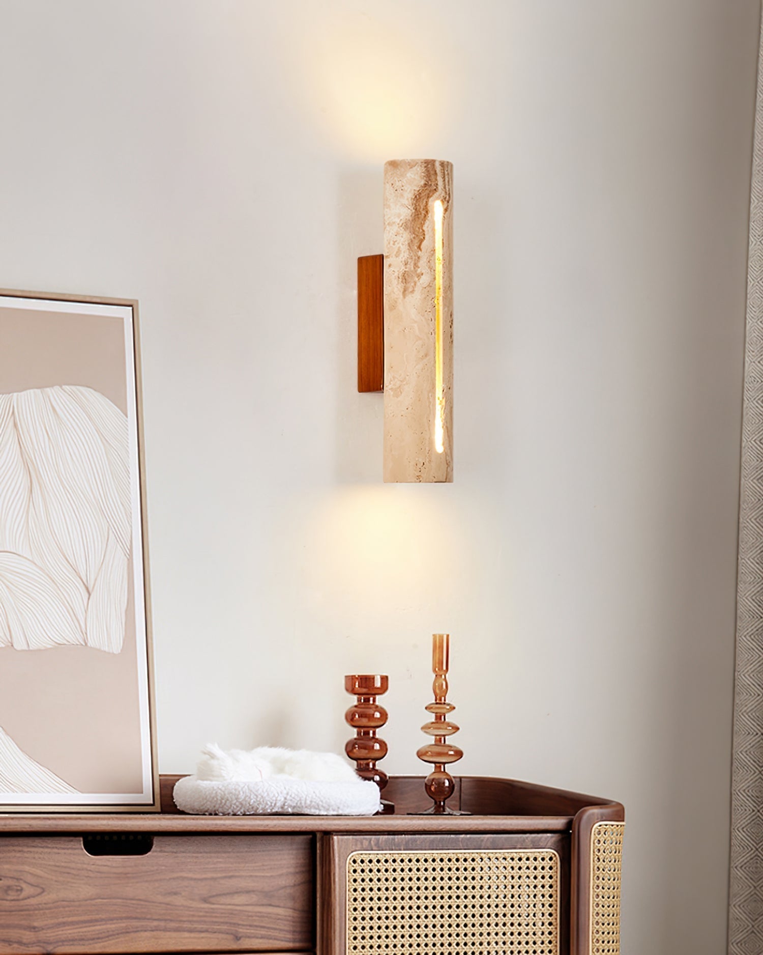 Nissa Travertine Wall Light