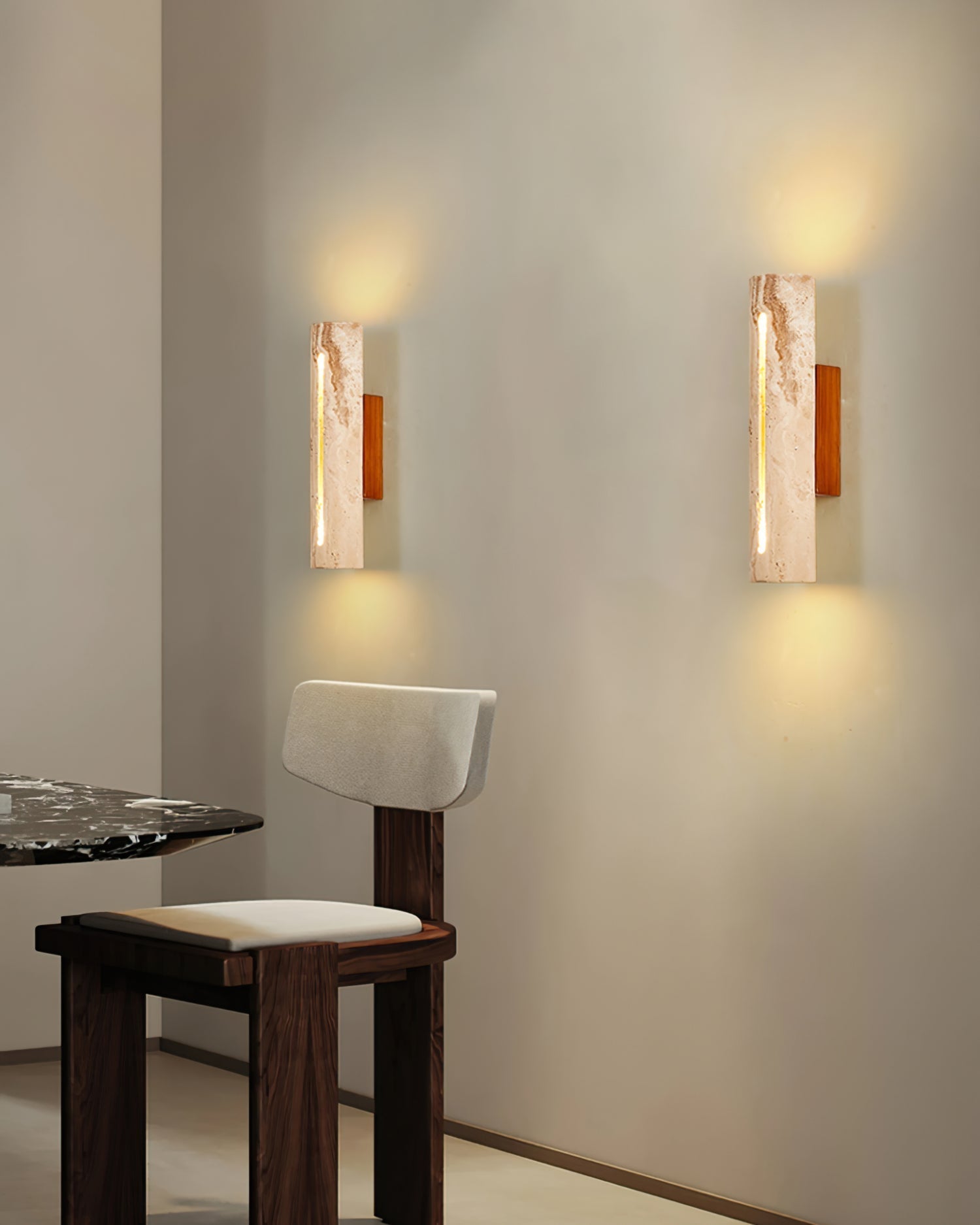 Nissa Travertine Wall Light