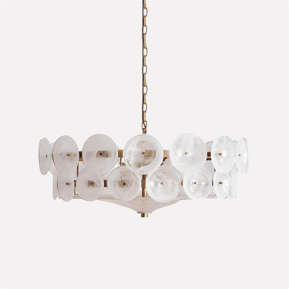 Ventilo Amber Glass Chandelier-Neutral Decor
